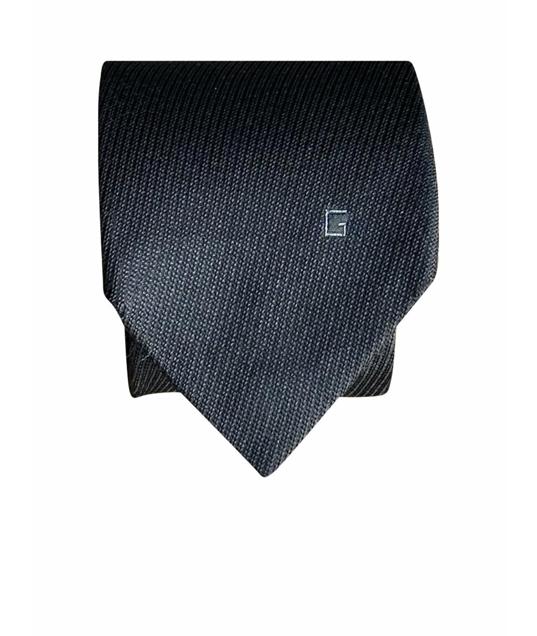 GUCCI Черный шелковый галстук, фото 1