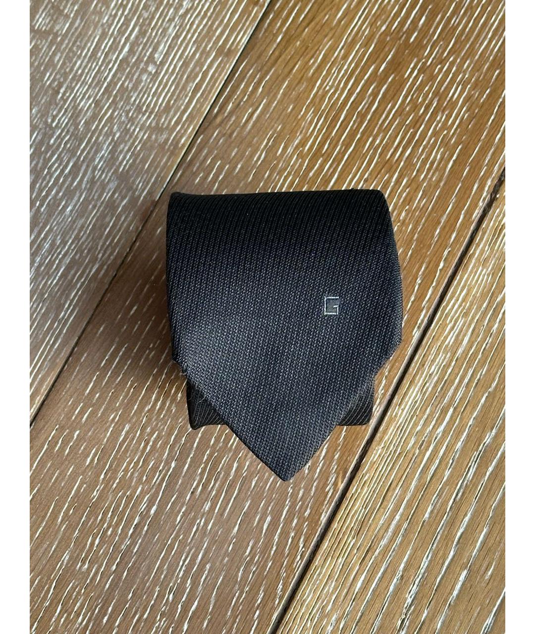 GUCCI Черный шелковый галстук, фото 6