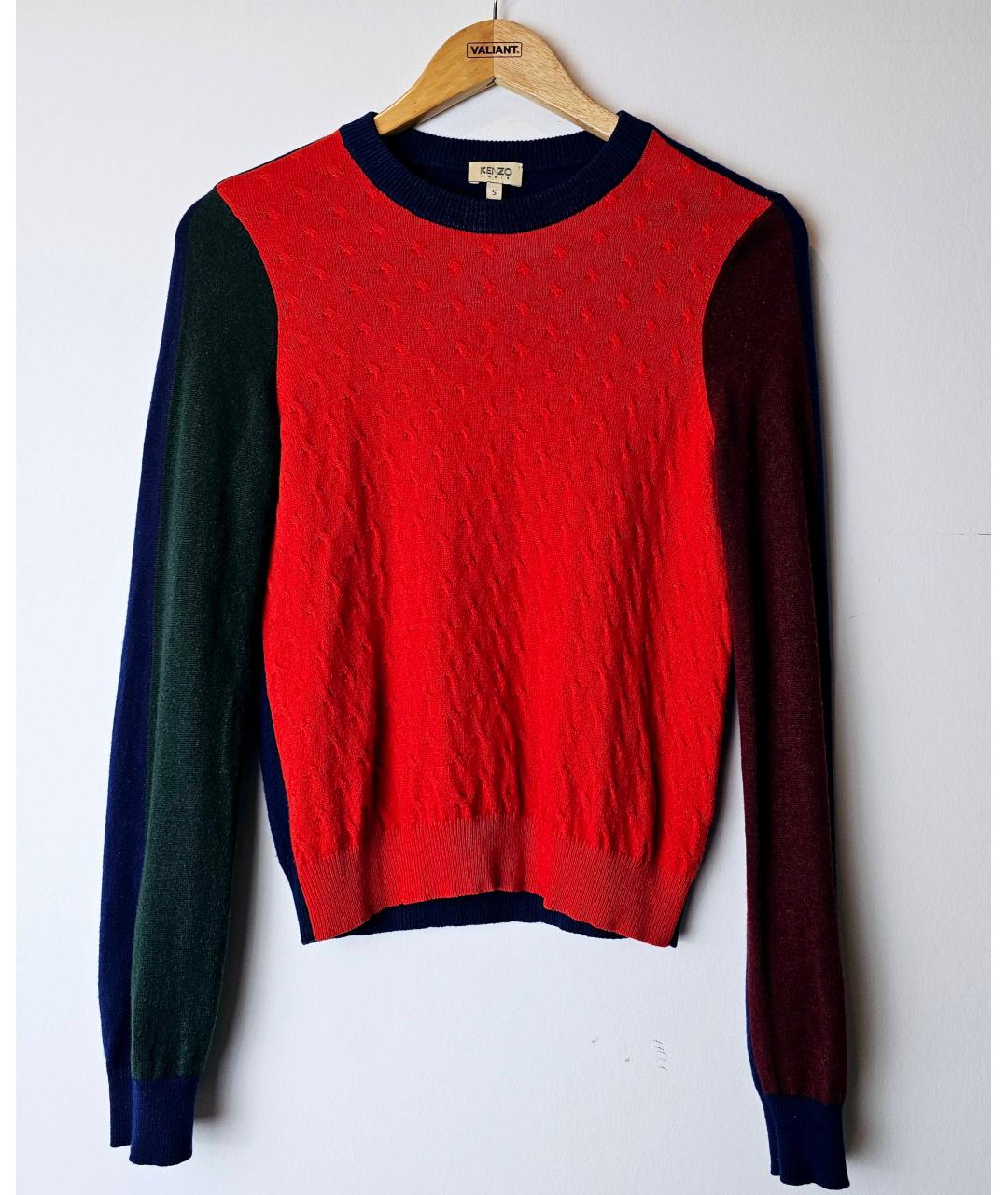 KENZO Красный кашемировый джемпер / свитер, фото 7