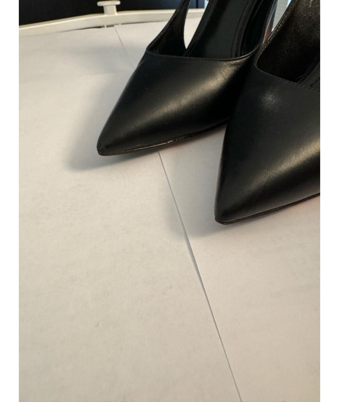 LOUIS VUITTON PRE-OWNED Черные кожаные туфли, фото 7