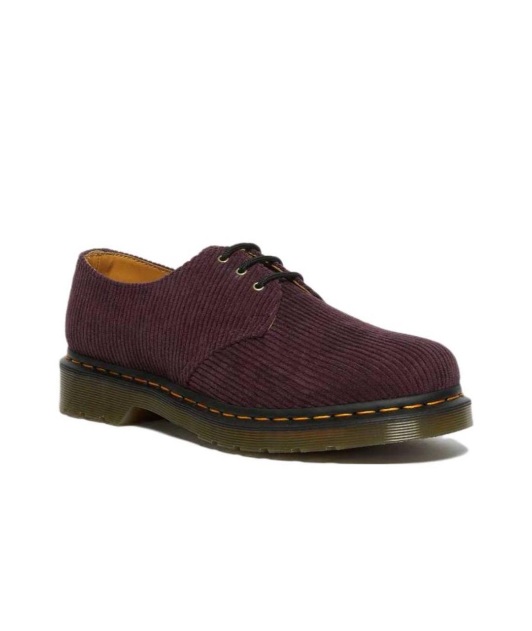 DR. MARTENS Бордовые замшевые туфли, фото 2