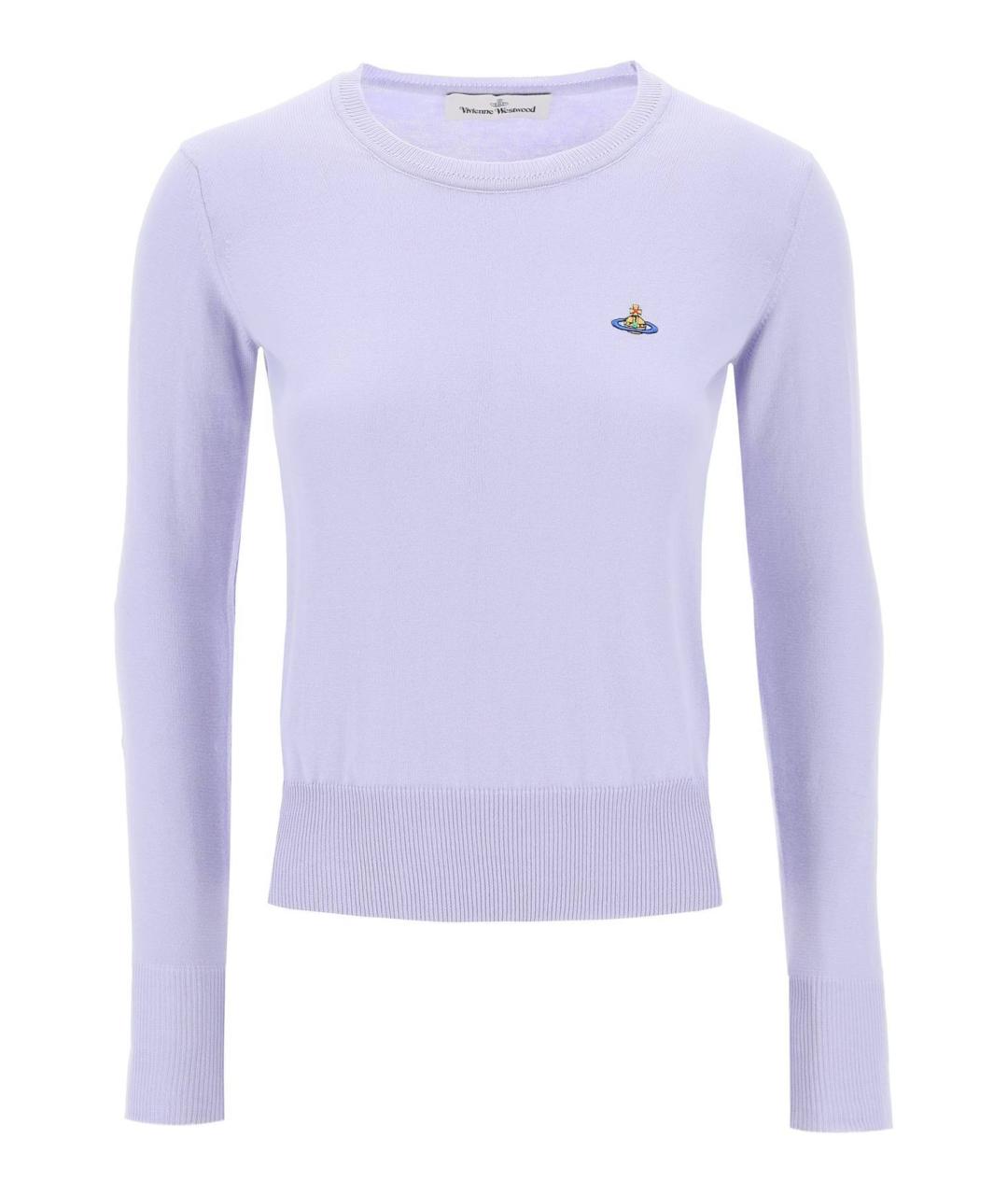 VIVIENNE WESTWOOD Фиолетовый хлопковый джемпер / свитер, фото 1