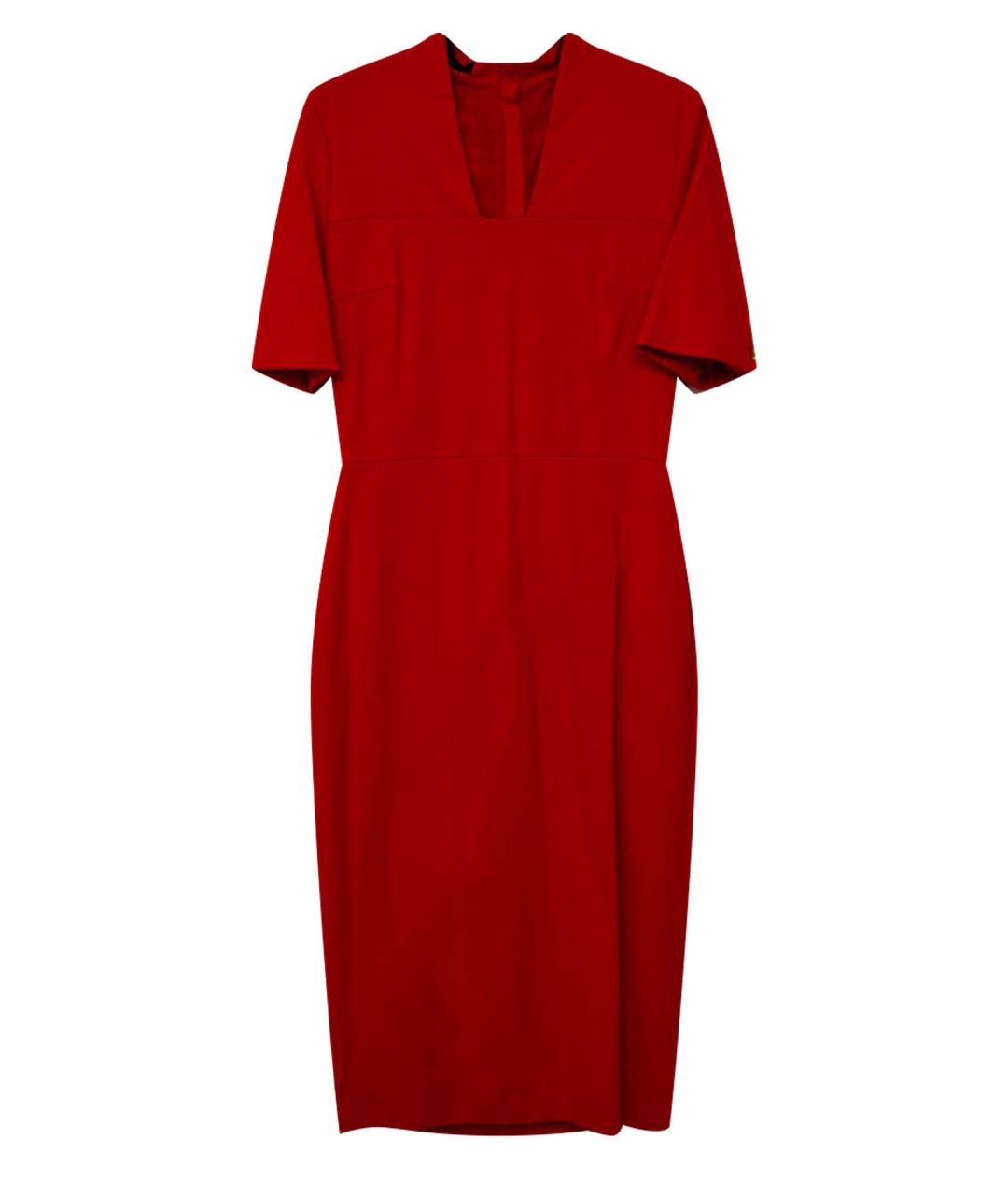 ESCADA Красное вискозное коктейльное платье, фото 1