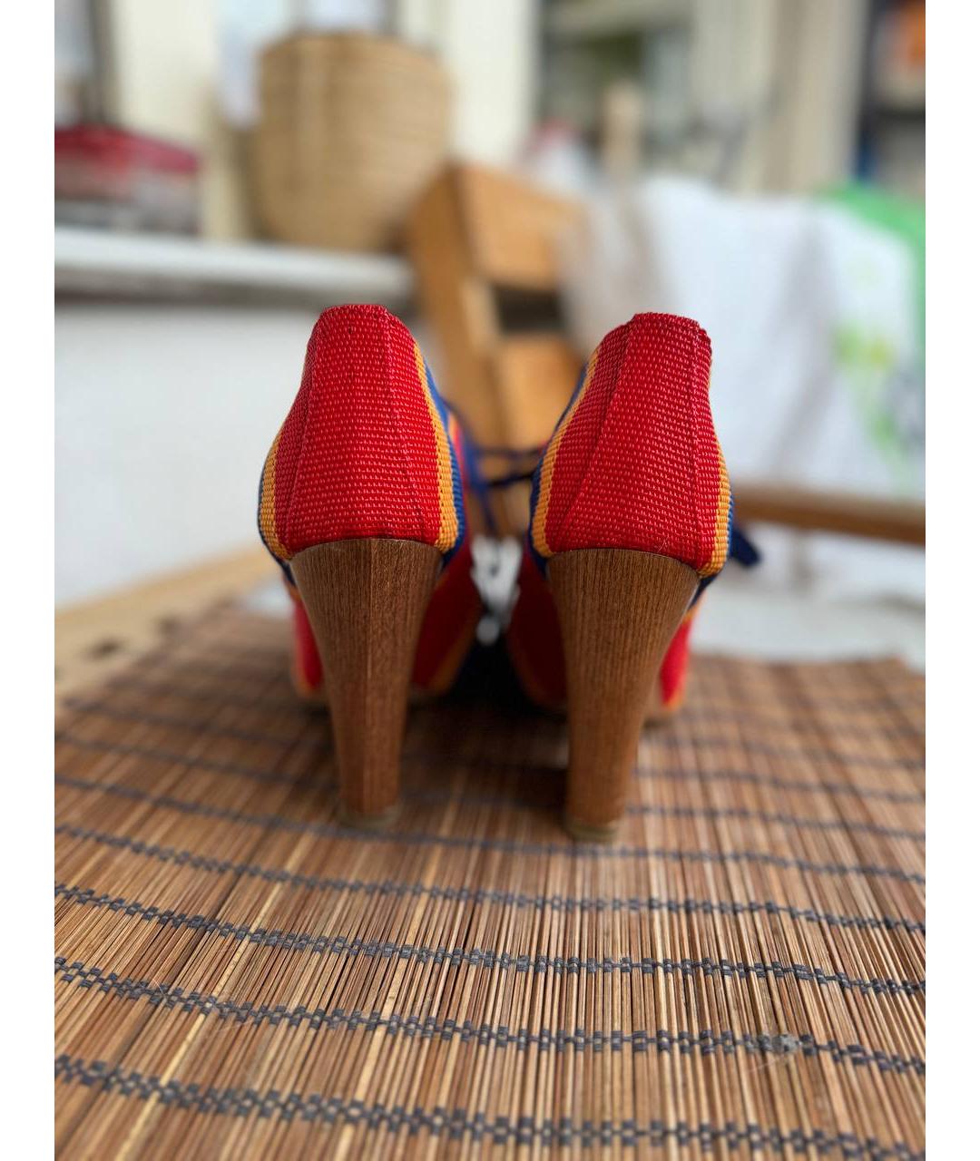 DOLCE&GABBANA Красные туфли, фото 4
