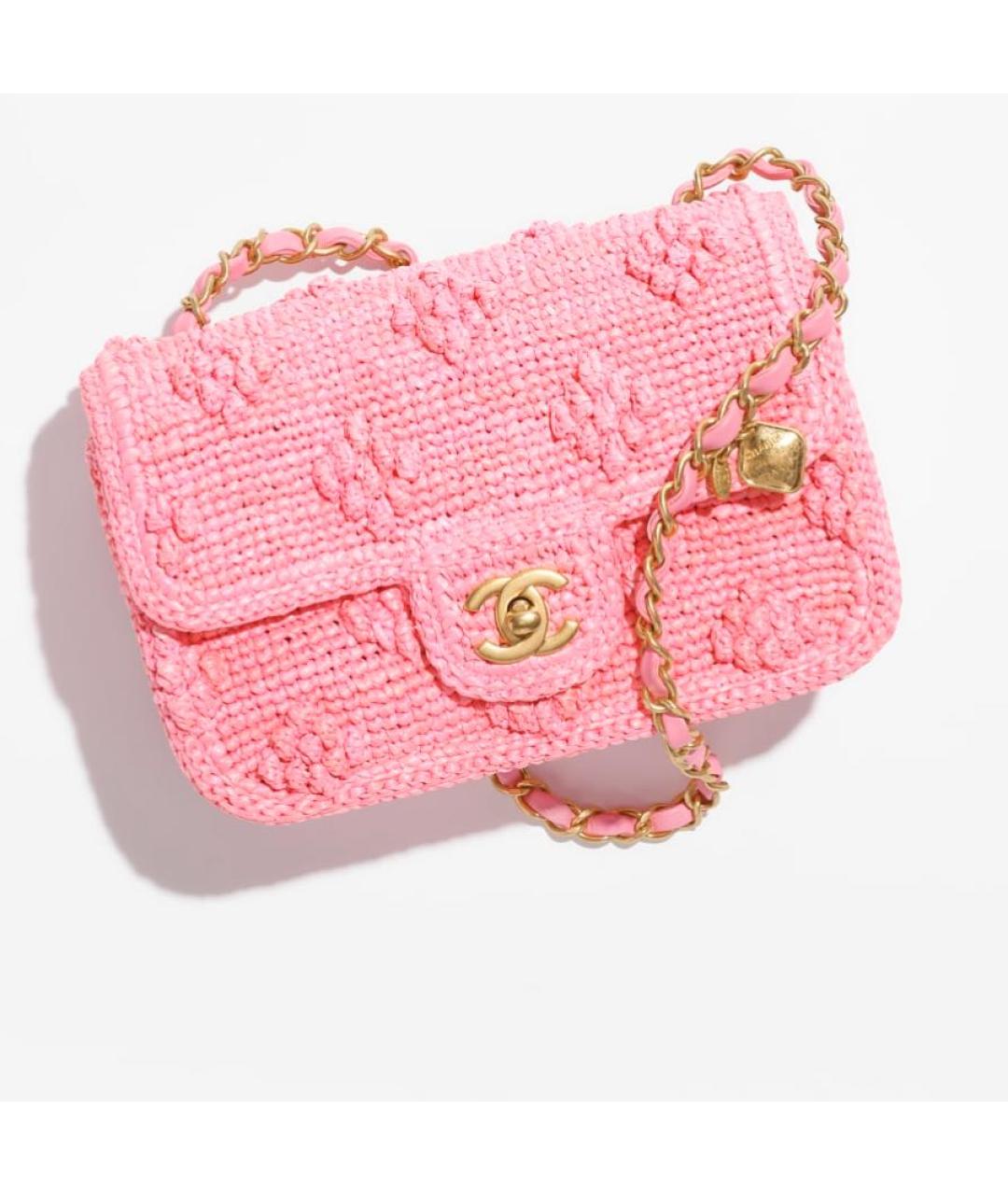 CHANEL PRE-OWNED Розовая сумка через плечо, фото 1