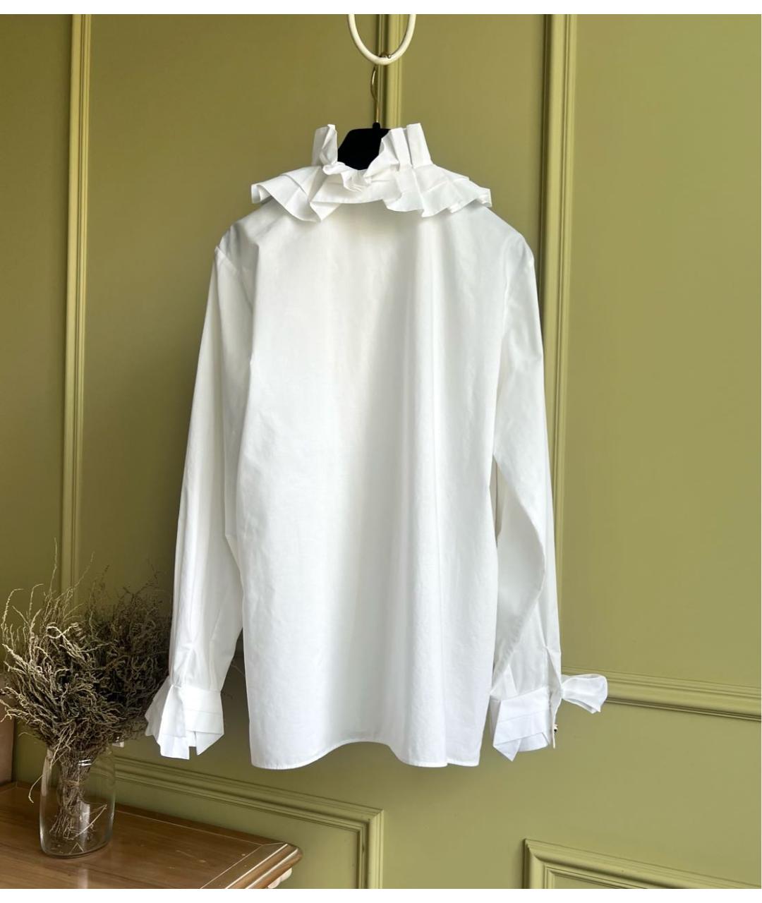 CHANEL PRE-OWNED Белая хлопковая блузы, фото 6