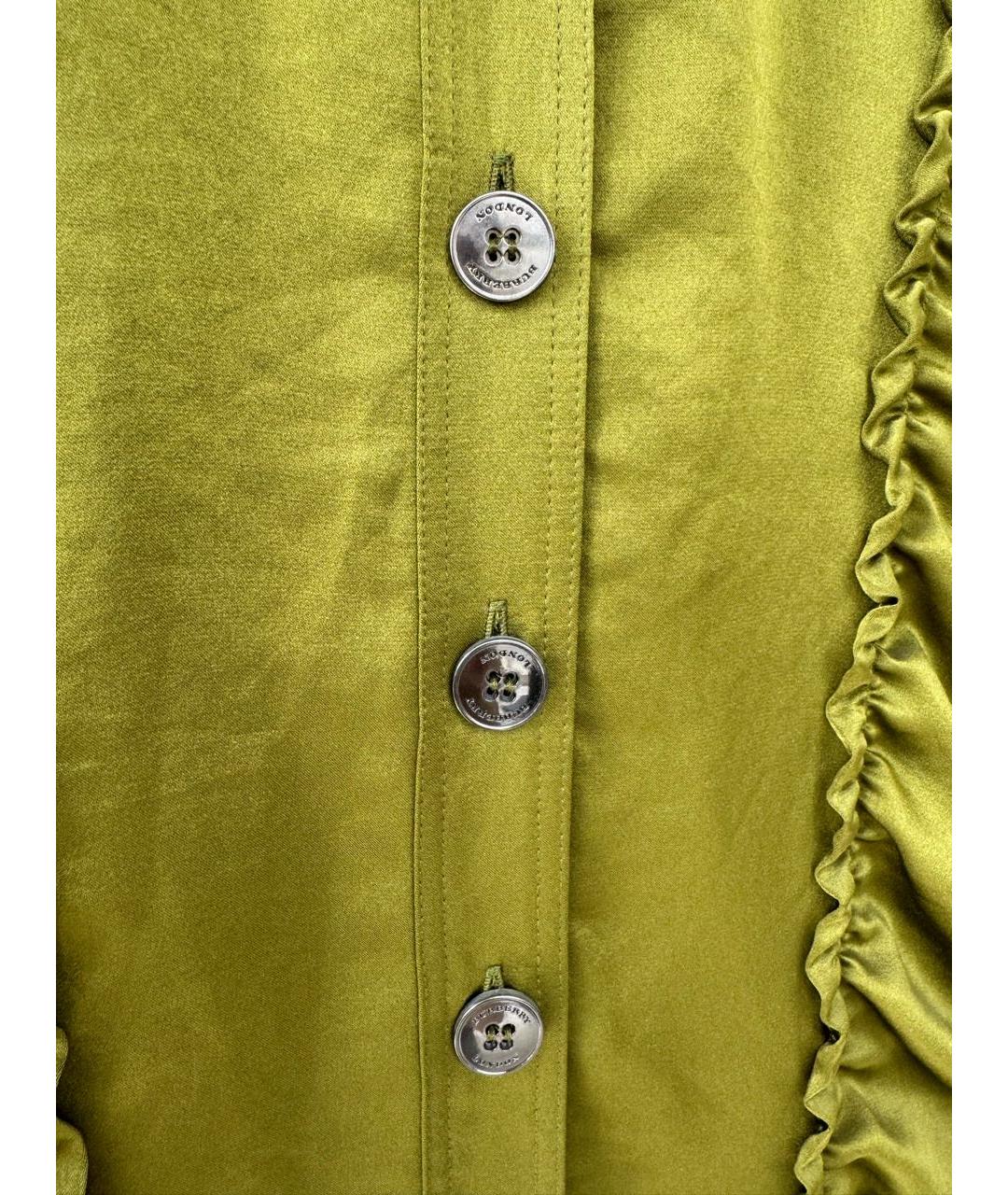 BURBERRY Зеленые полиэстеровое коктейльное платье, фото 3