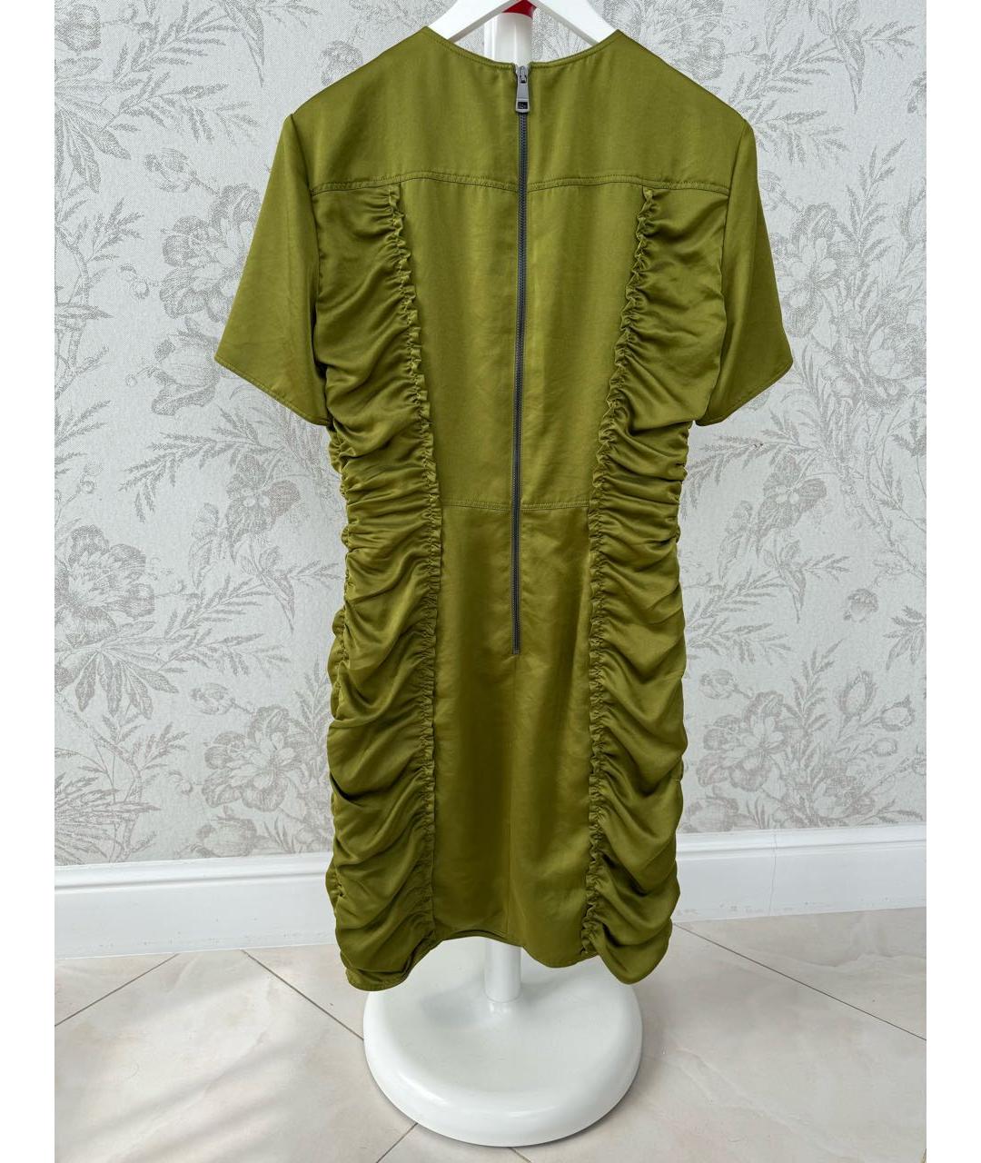 BURBERRY Зеленые полиэстеровое коктейльное платье, фото 2