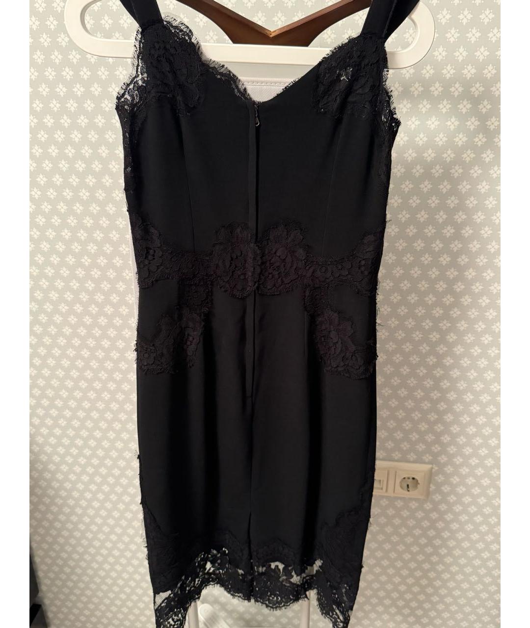 DOLCE&GABBANA Черное вискозное вечернее платье, фото 3
