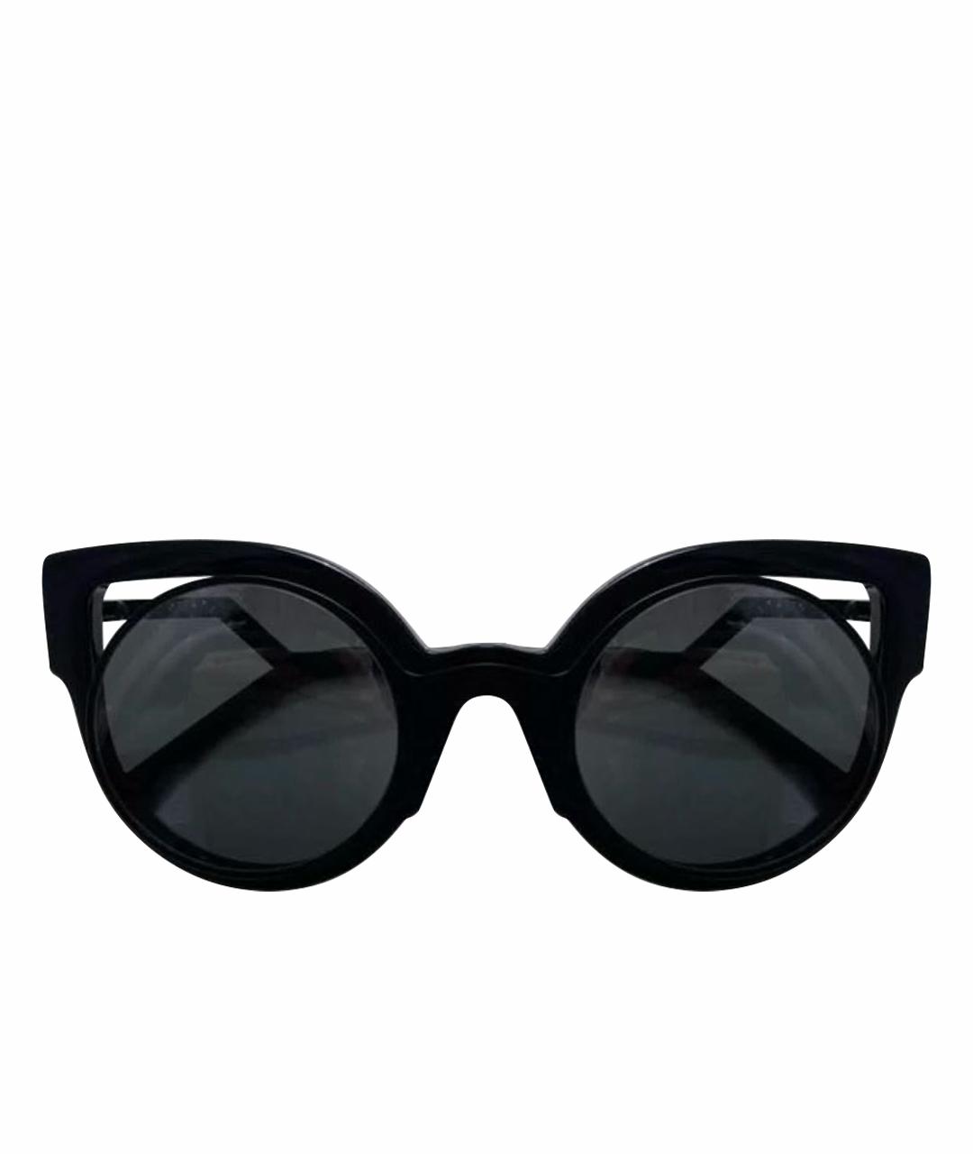 FENDI Черные солнцезащитные очки, фото 1
