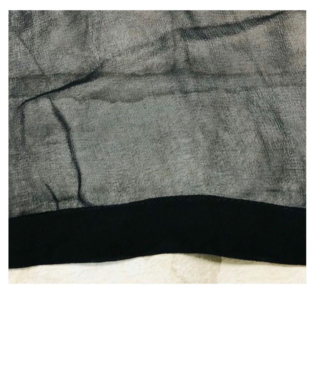 ELISABETTA FRANCHI Черная вискозная блузы, фото 4
