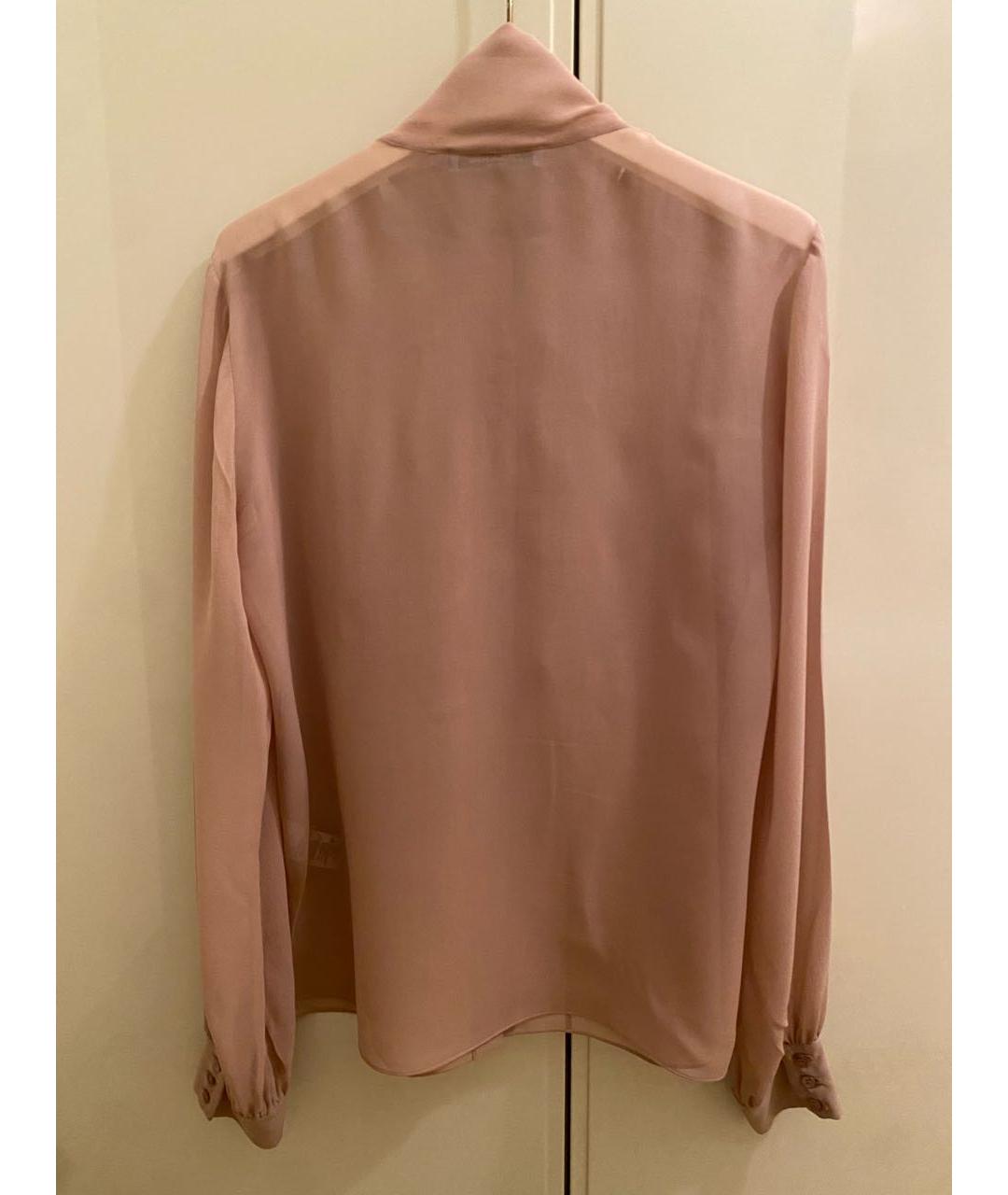BLUMARINE Розовая шелковая блузы, фото 2