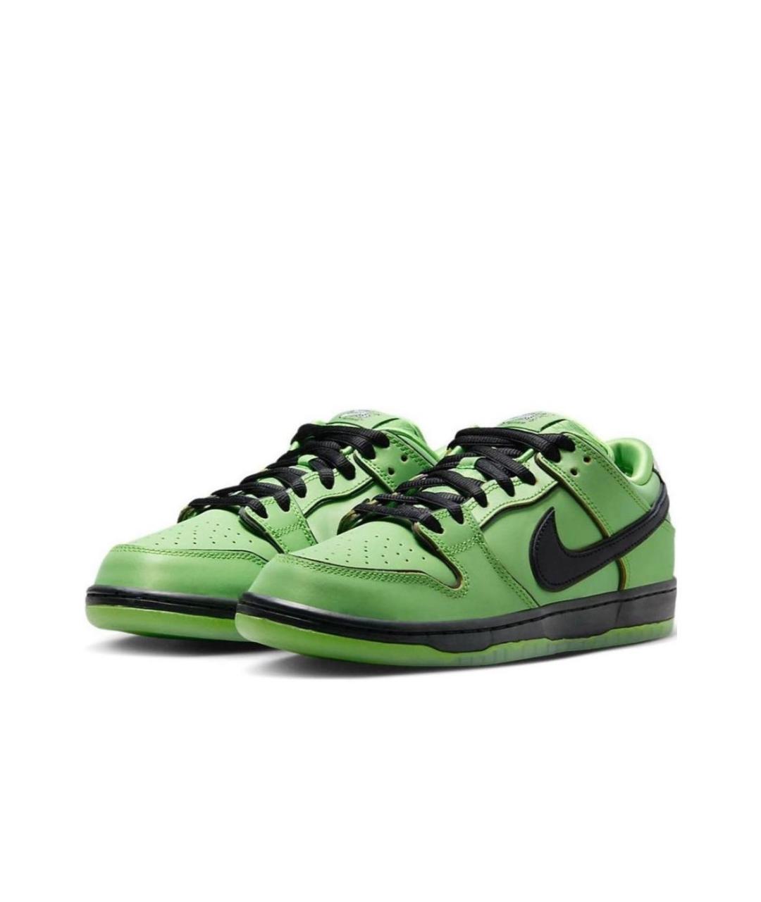 NIKE Зеленые низкие кроссовки / кеды, фото 2
