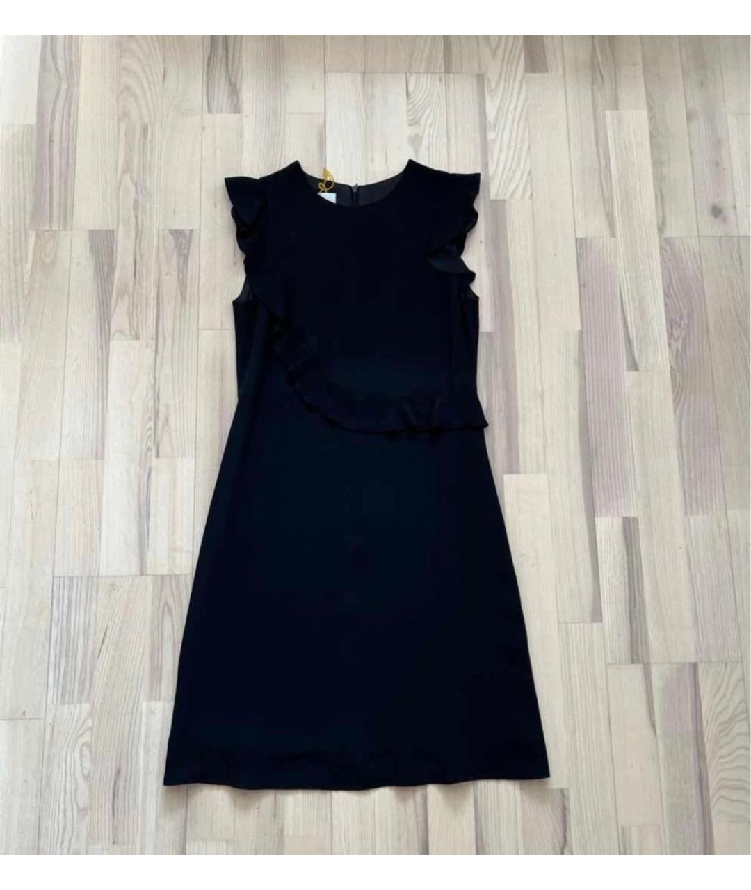 IRIS & INK  Черное вискозное коктейльное платье, фото 6