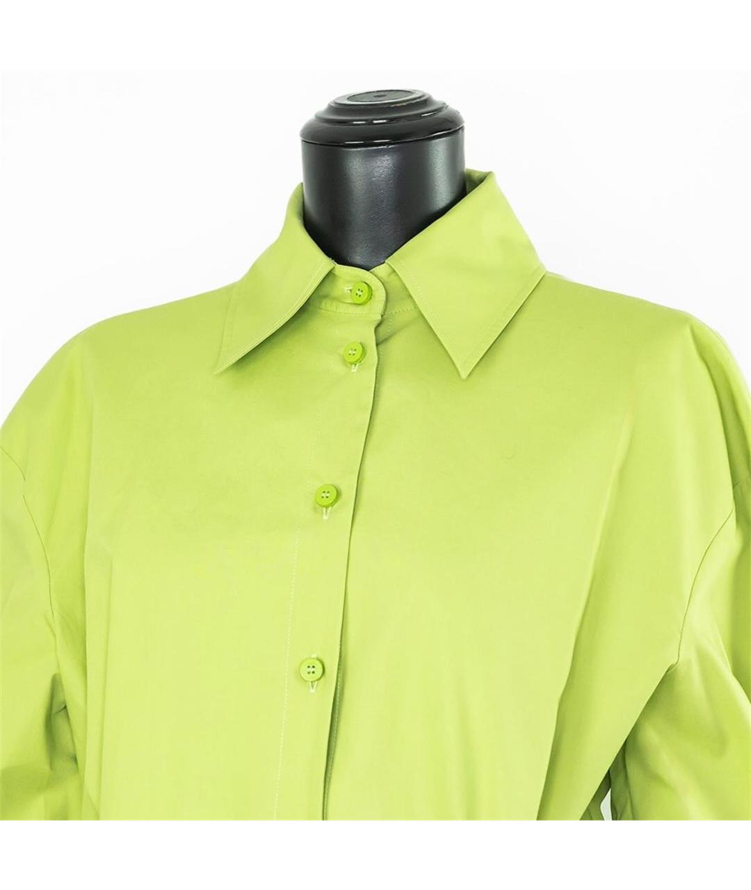 THE ATTICO Зеленая хлопковая рубашка, фото 2