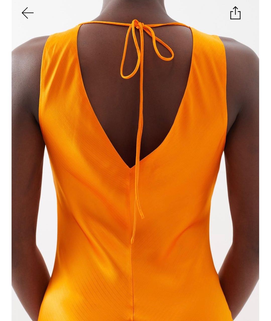 FRAME Оранжевое вискозное вечернее платье, фото 2