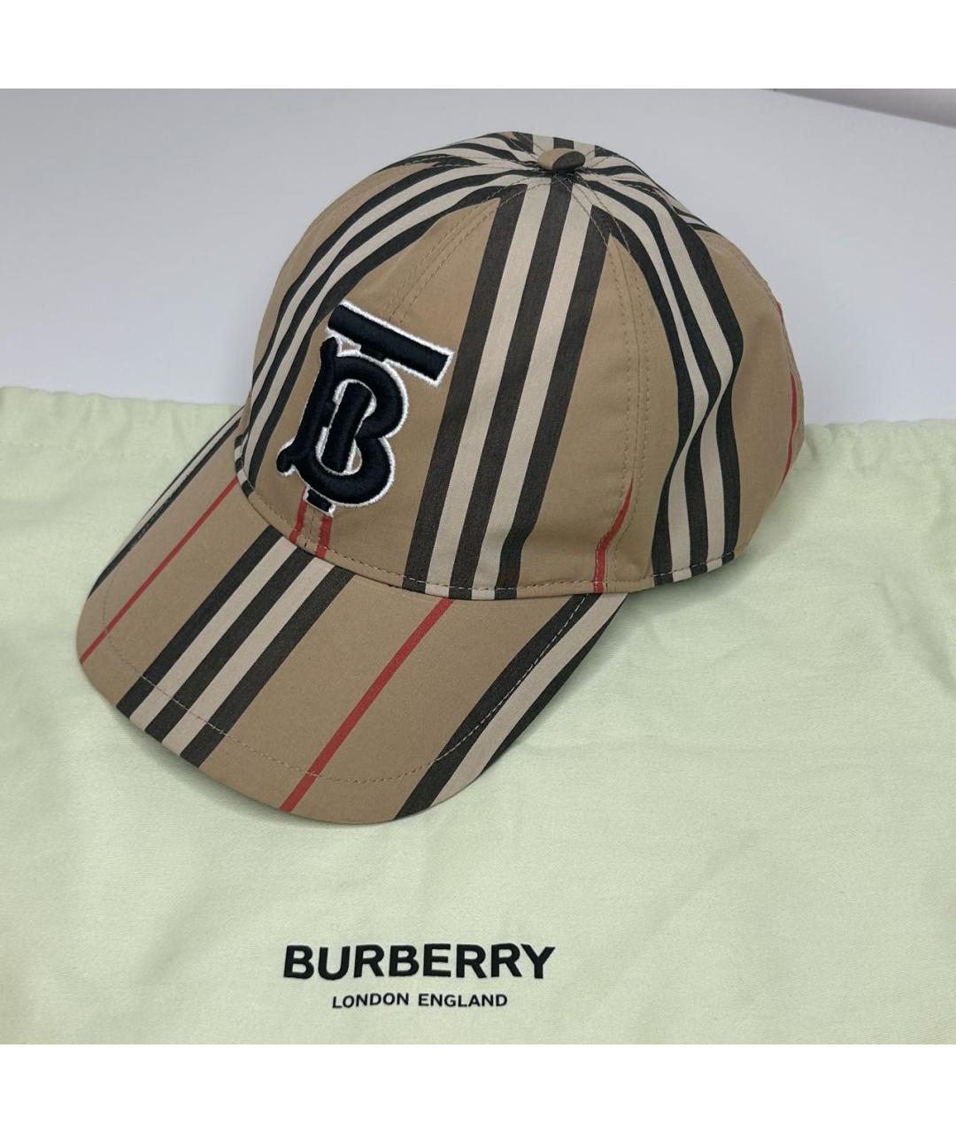BURBERRY Бежевая кепка/бейсболка, фото 7