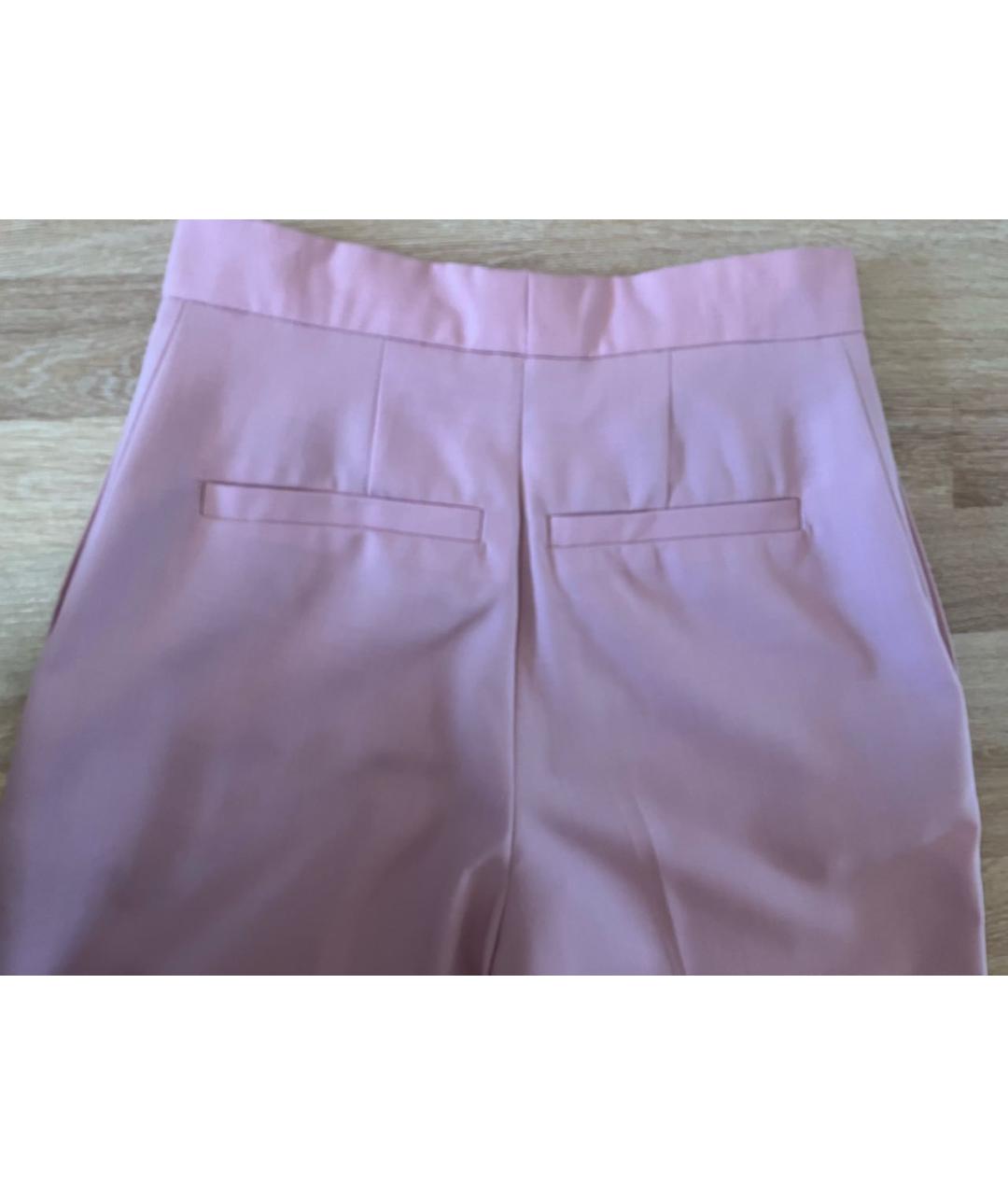 COS Розовые шерстяные прямые брюки, фото 4