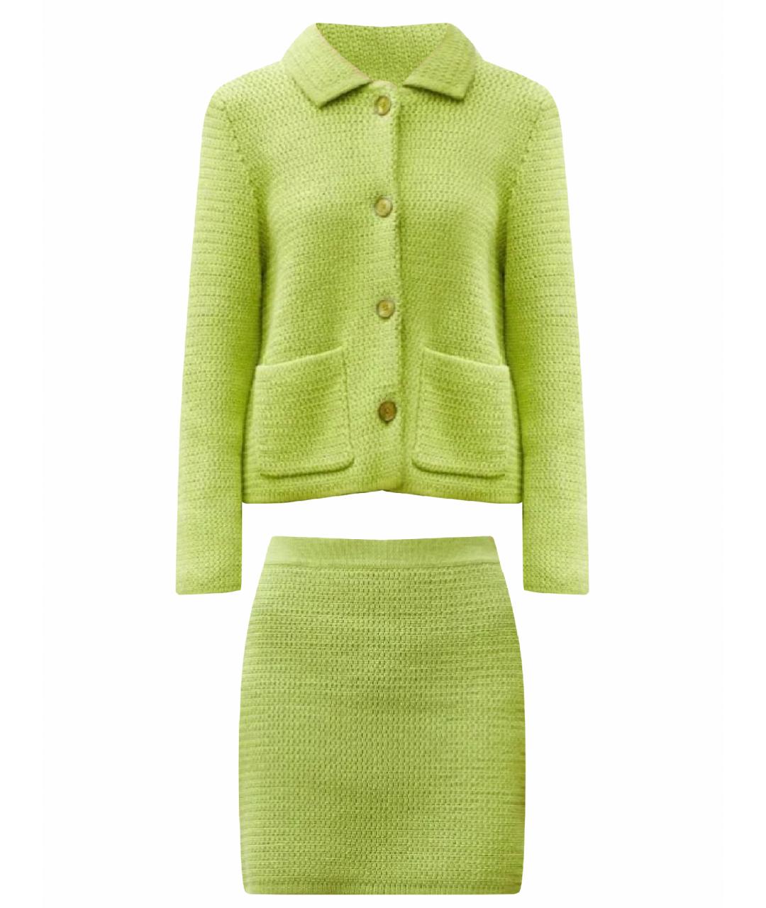 12 STOREEZ Зеленый хлопковый костюм с юбками, фото 1