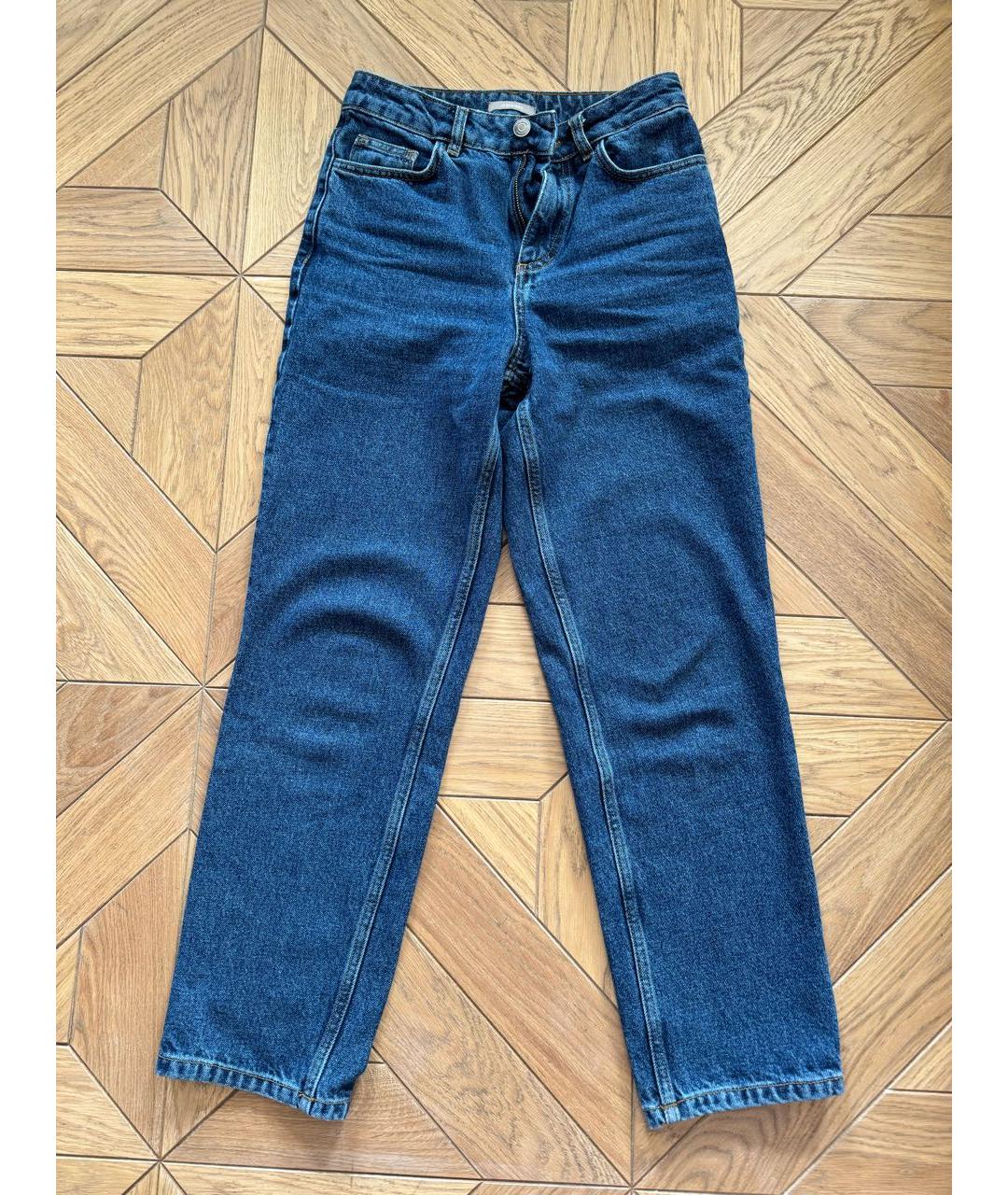 12 STOREEZ Синие хлопковые джинсы слим, фото 8