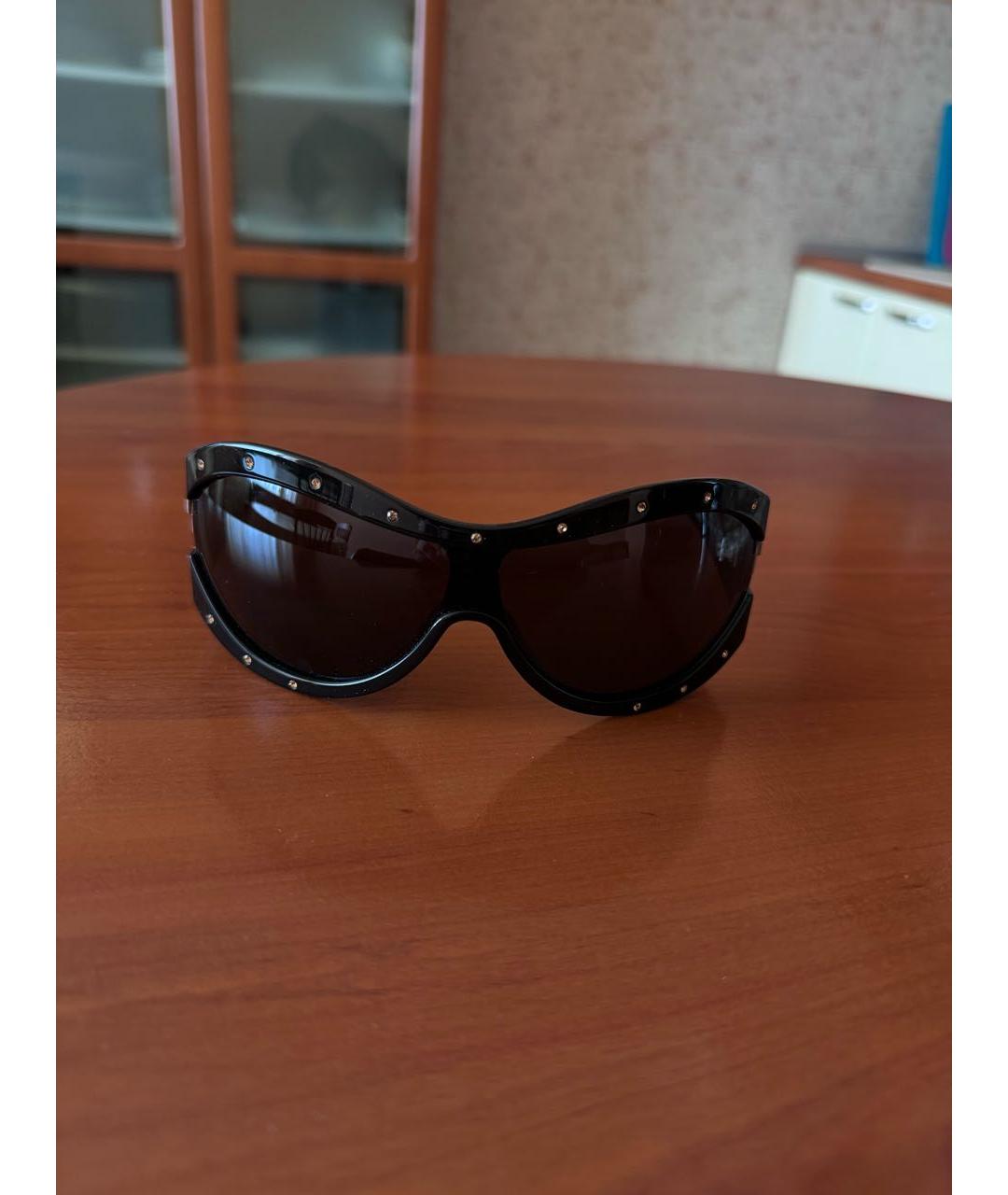 GIANFRANCO FERRE Черные пластиковые солнцезащитные очки, фото 5