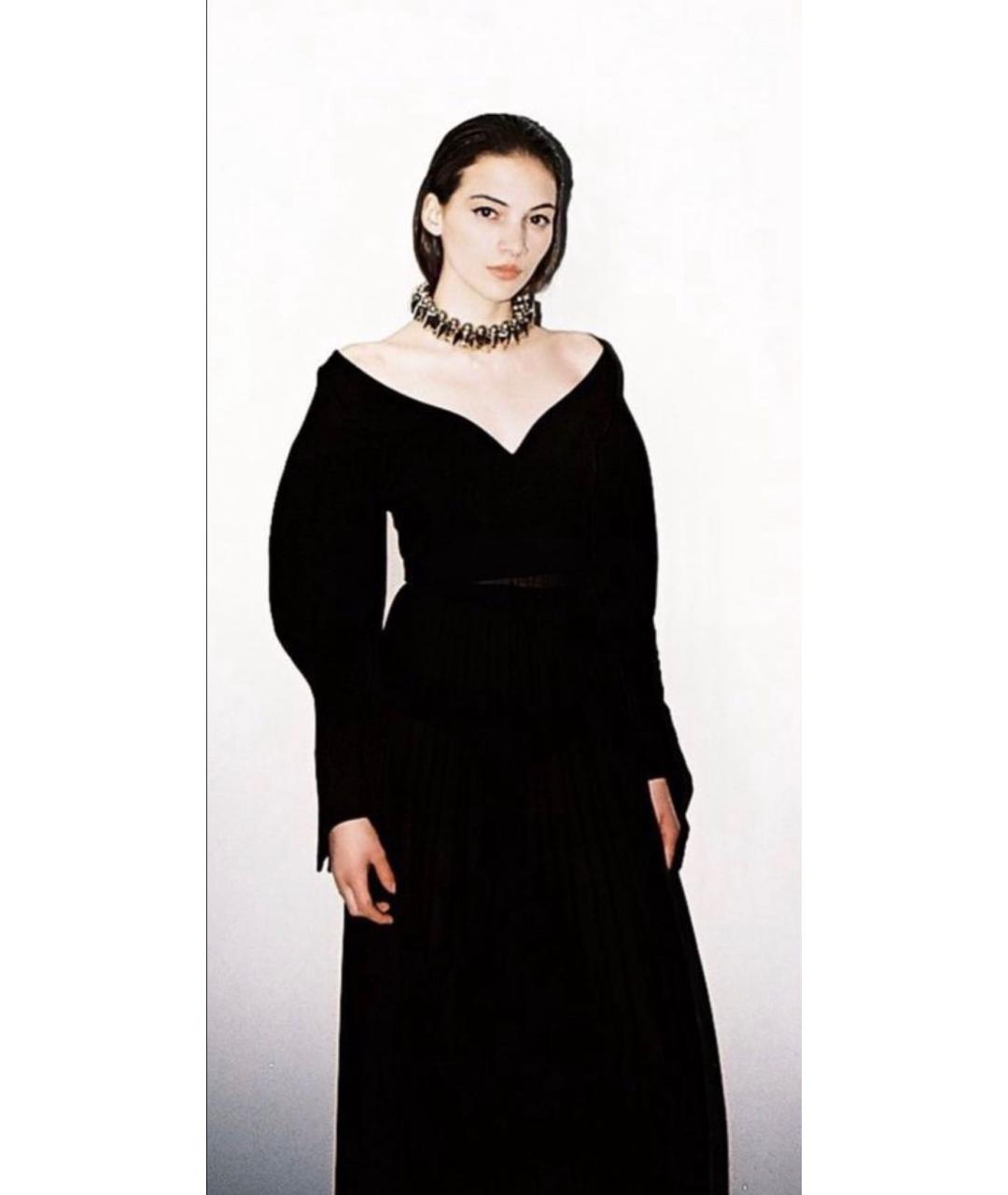 DALOOD Черное вискозное коктейльное платье, фото 6