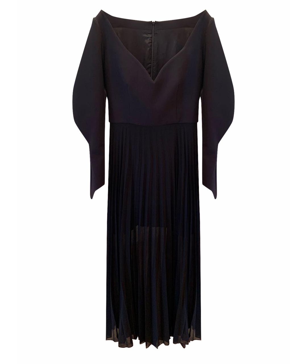 DALOOD Черное вискозное коктейльное платье, фото 1