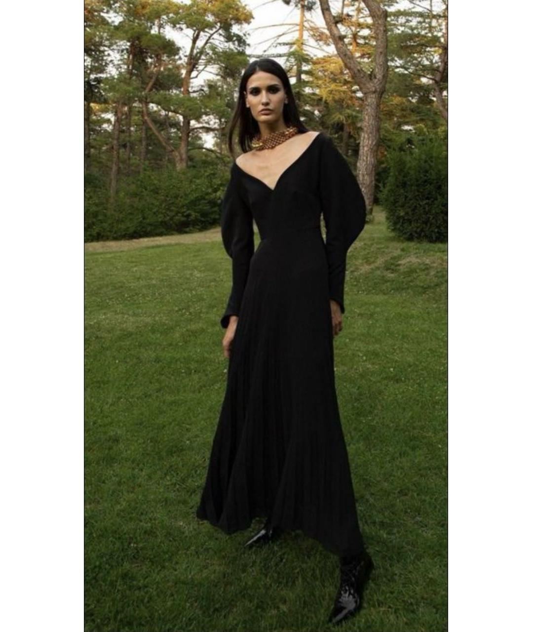 DALOOD Черное вискозное коктейльное платье, фото 4