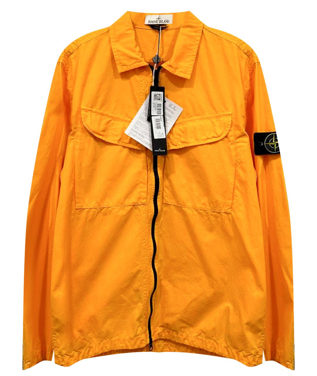 STONE ISLAND Желтая хлопковая куртка, фото 1