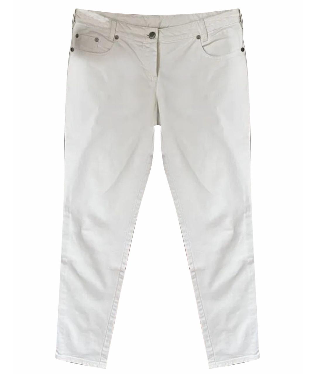 CHRISTIAN DIOR PRE-OWNED Белые хлопковые джинсы слим, фото 1