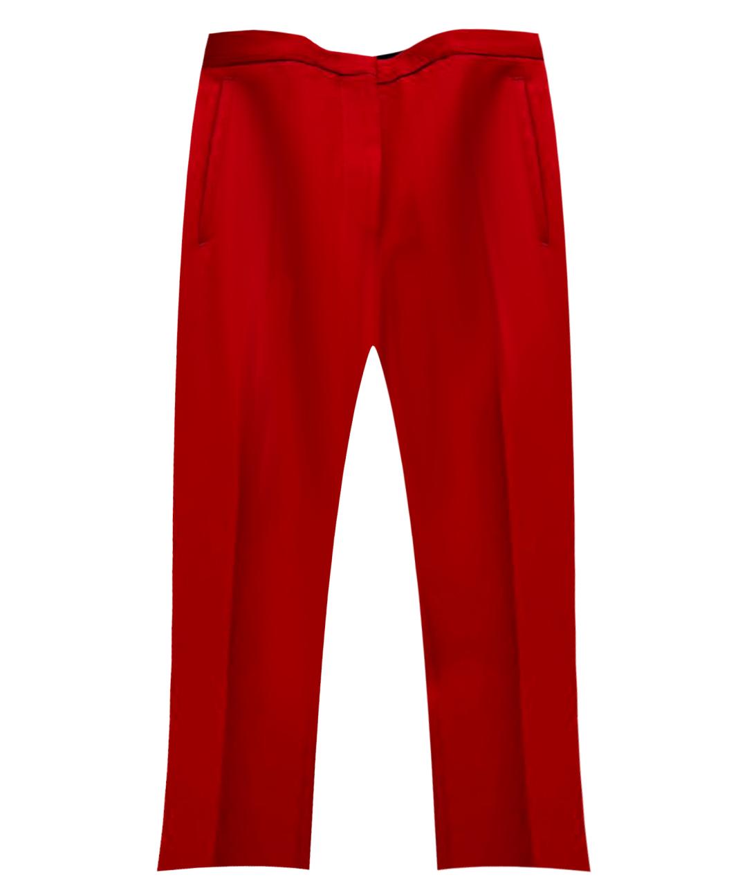 HERMES PRE-OWNED Красные шерстяные брюки узкие, фото 1