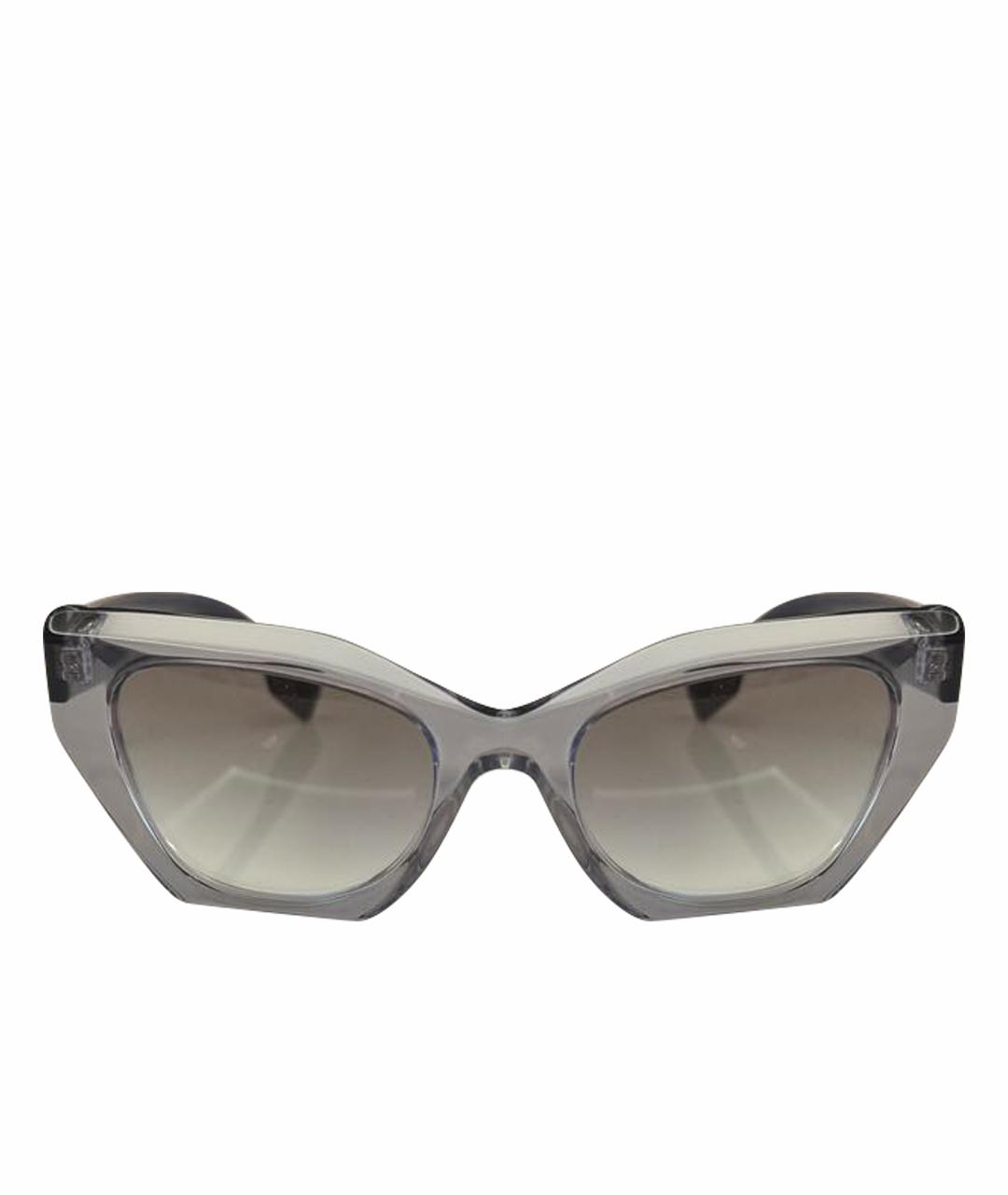 BURBERRY Серые пластиковые солнцезащитные очки, фото 1