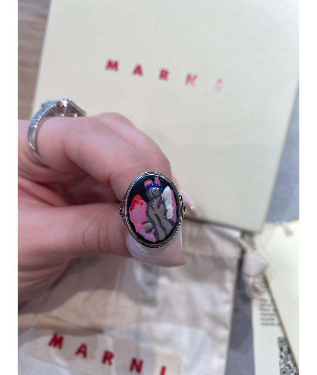 MARNI Серебряное латунное кольцо, фото 4