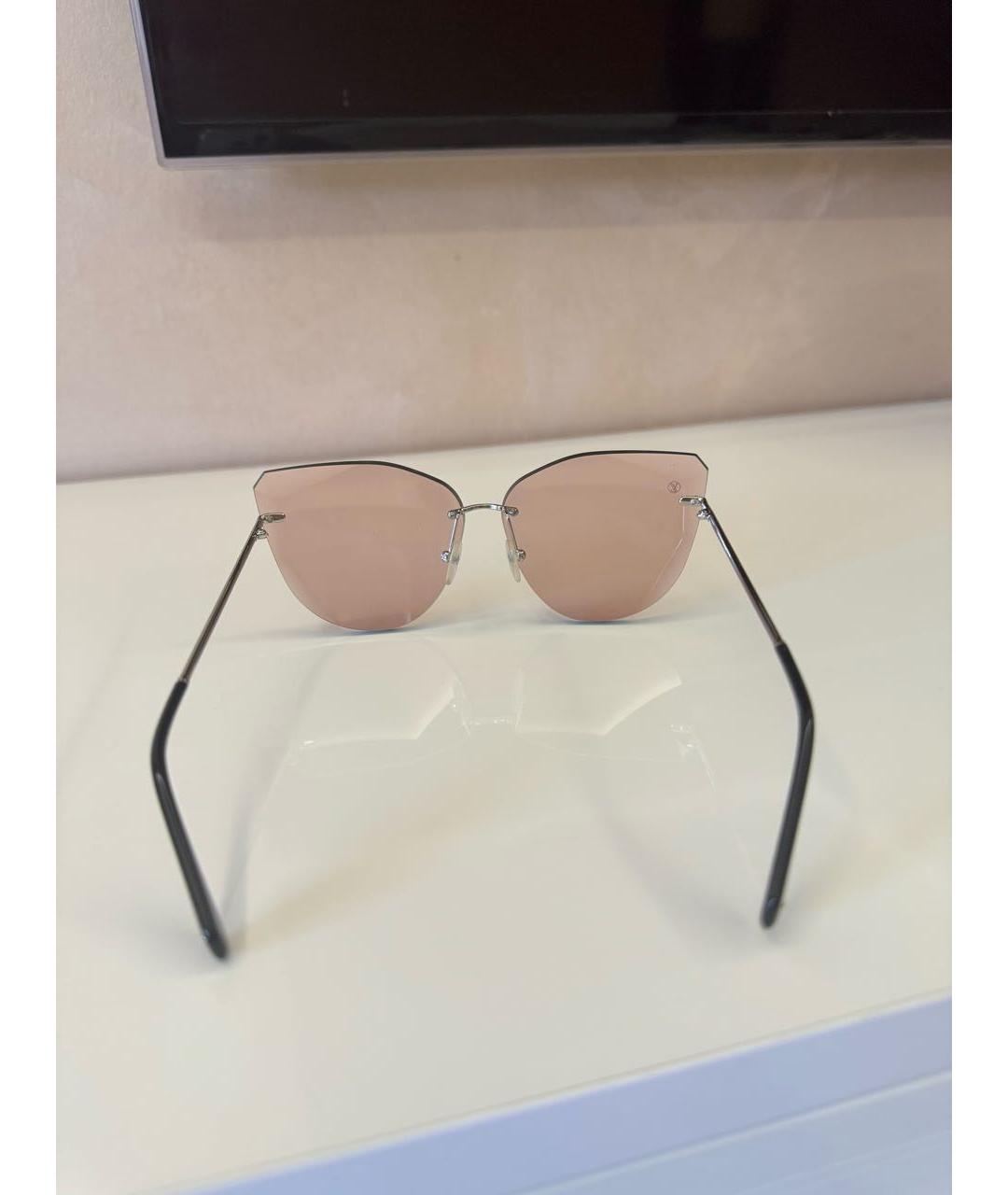 LOUIS VUITTON PRE-OWNED Розовые металлические солнцезащитные очки, фото 3