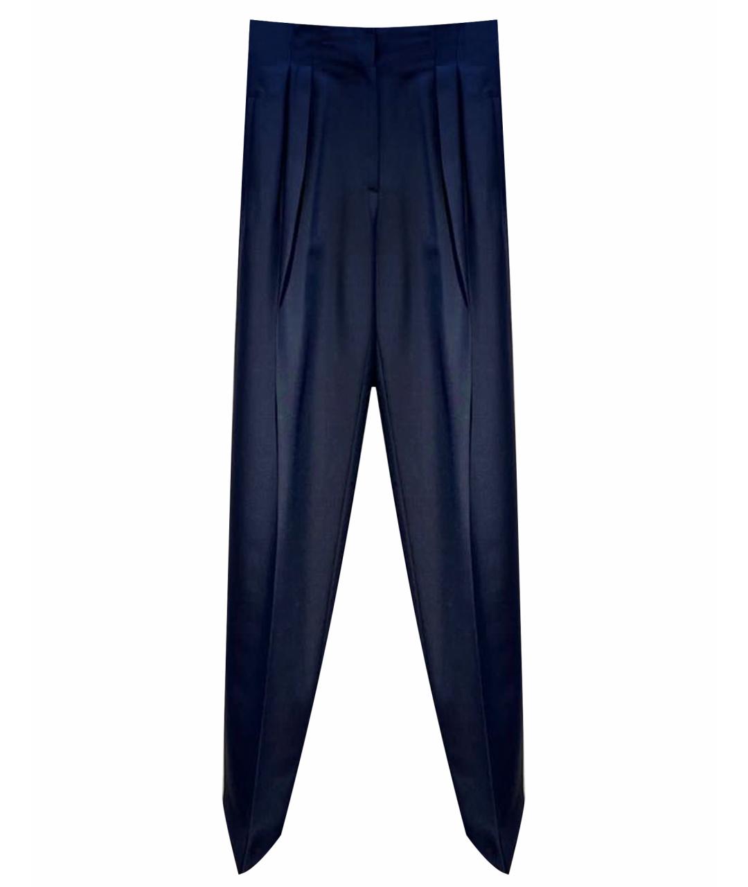FENDI Темно-синие прямые брюки, фото 1