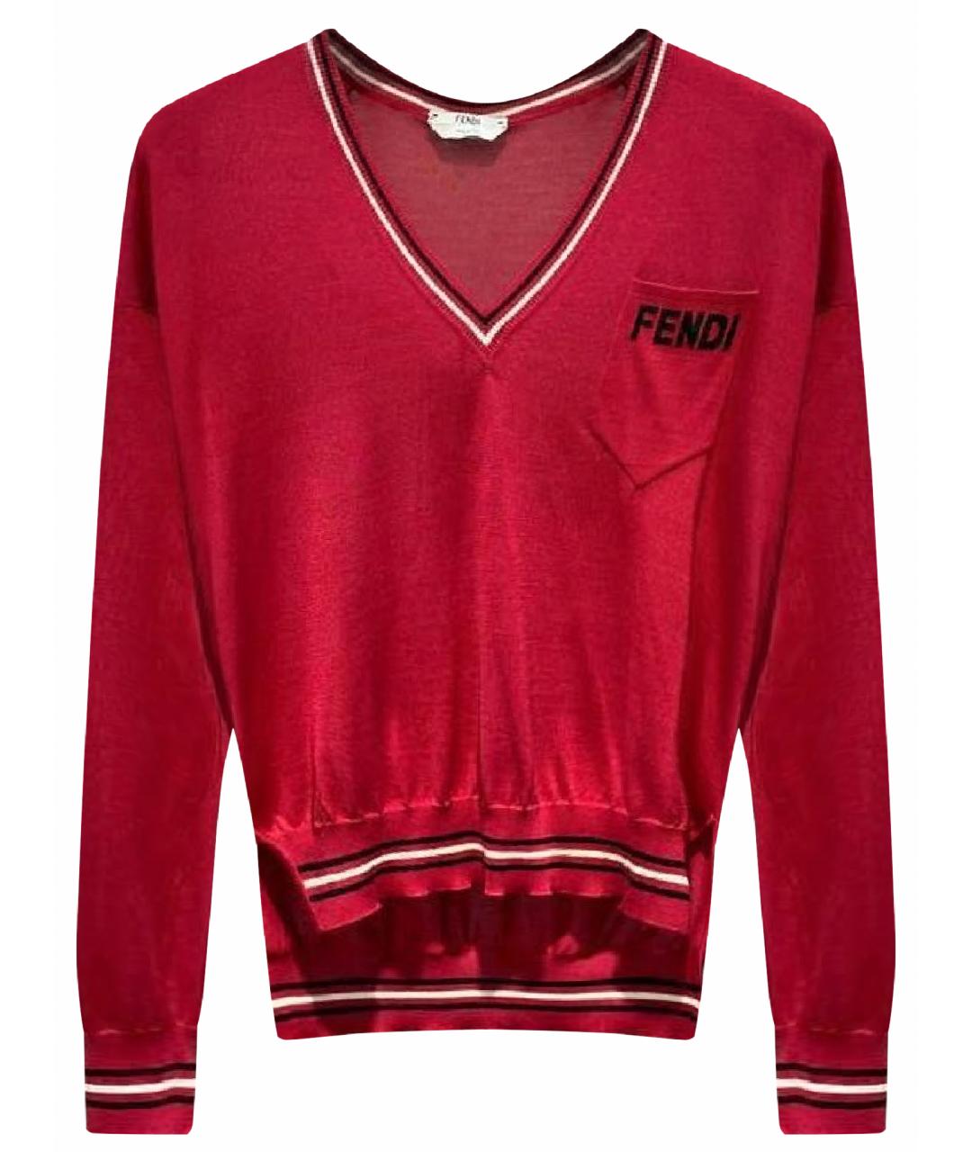 FENDI Красный джемпер / свитер, фото 1