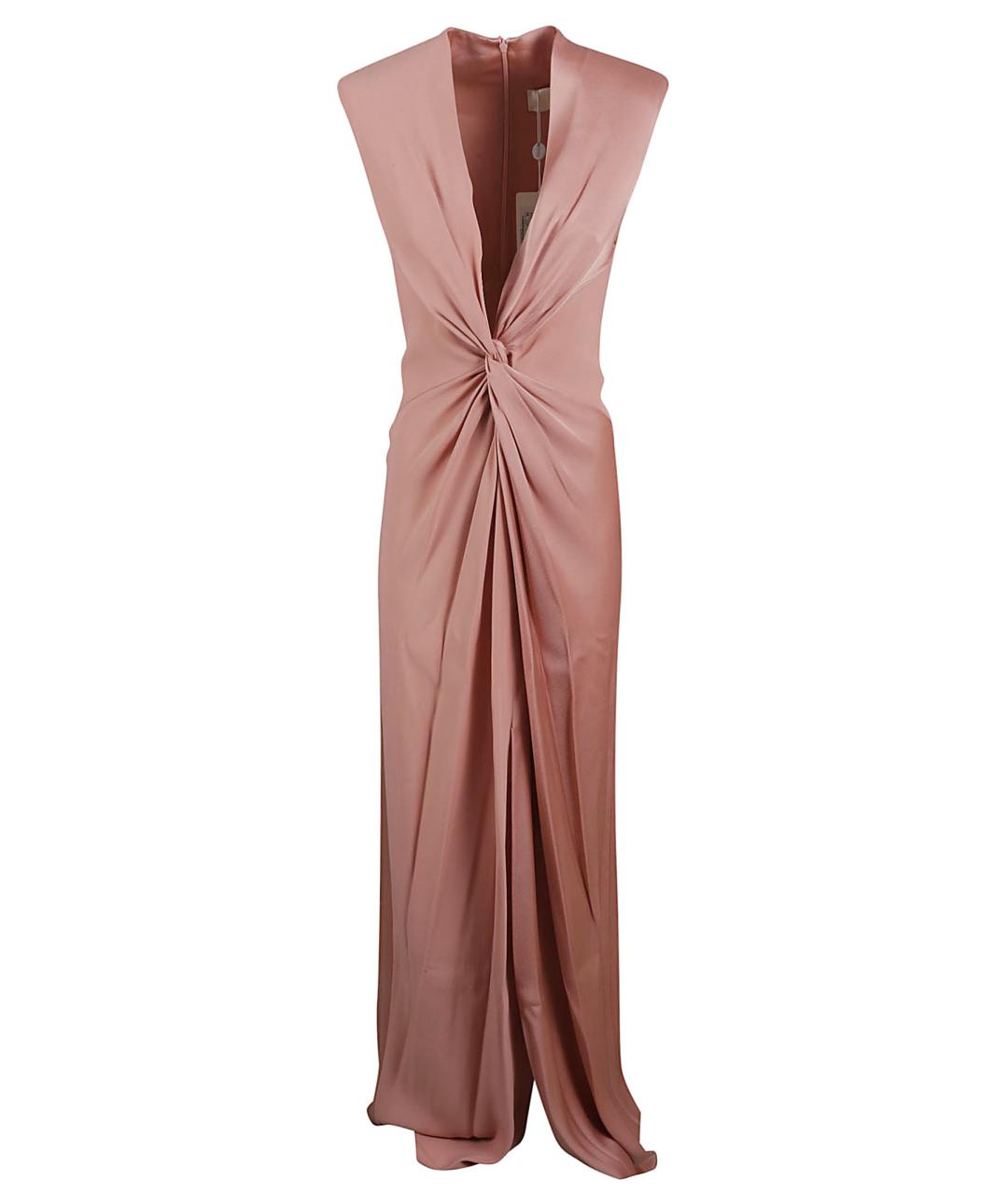 MAX MARA Розовое ацетатное вечернее платье, фото 1