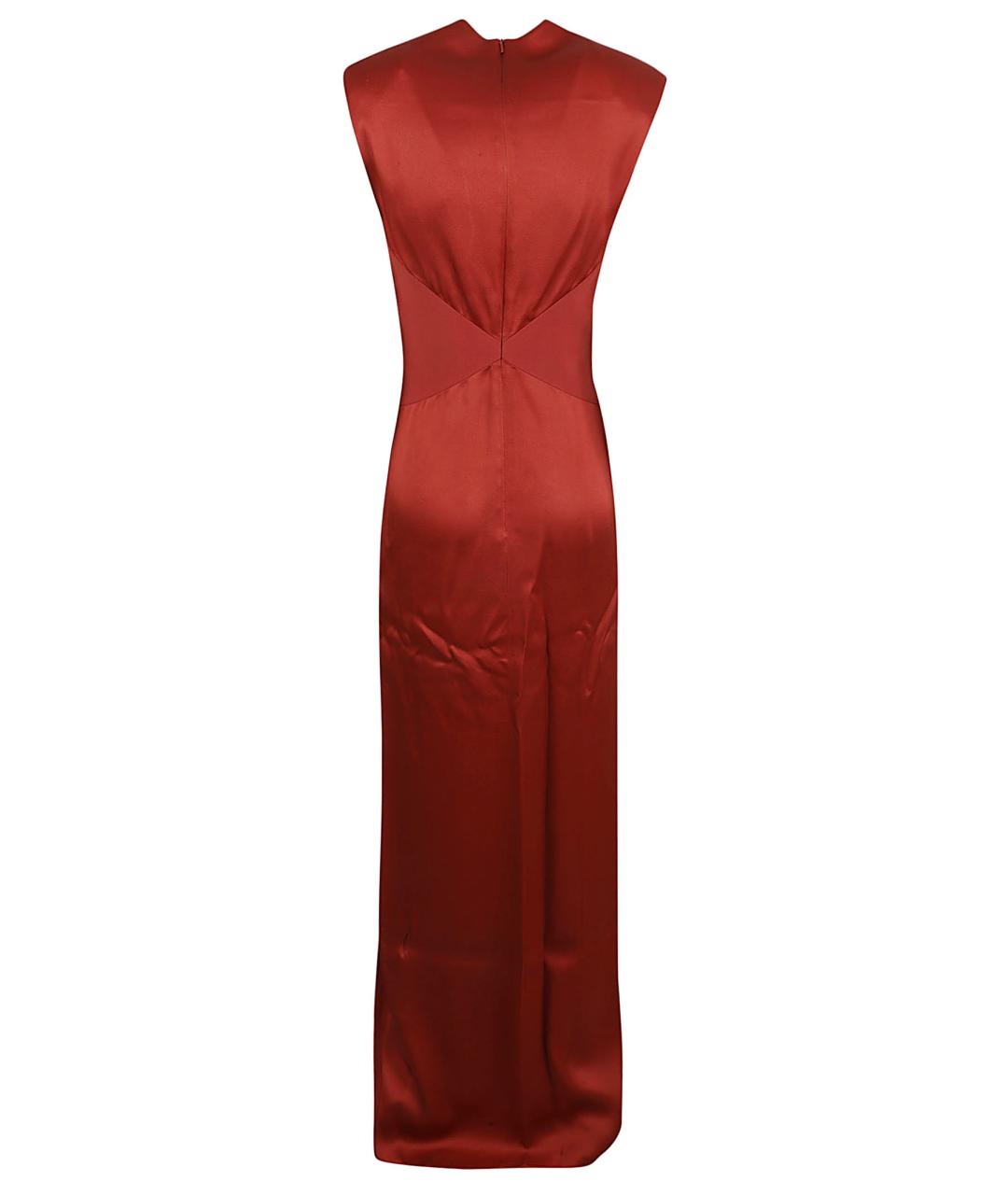 MAX MARA Красное ацетатное вечернее платье, фото 3