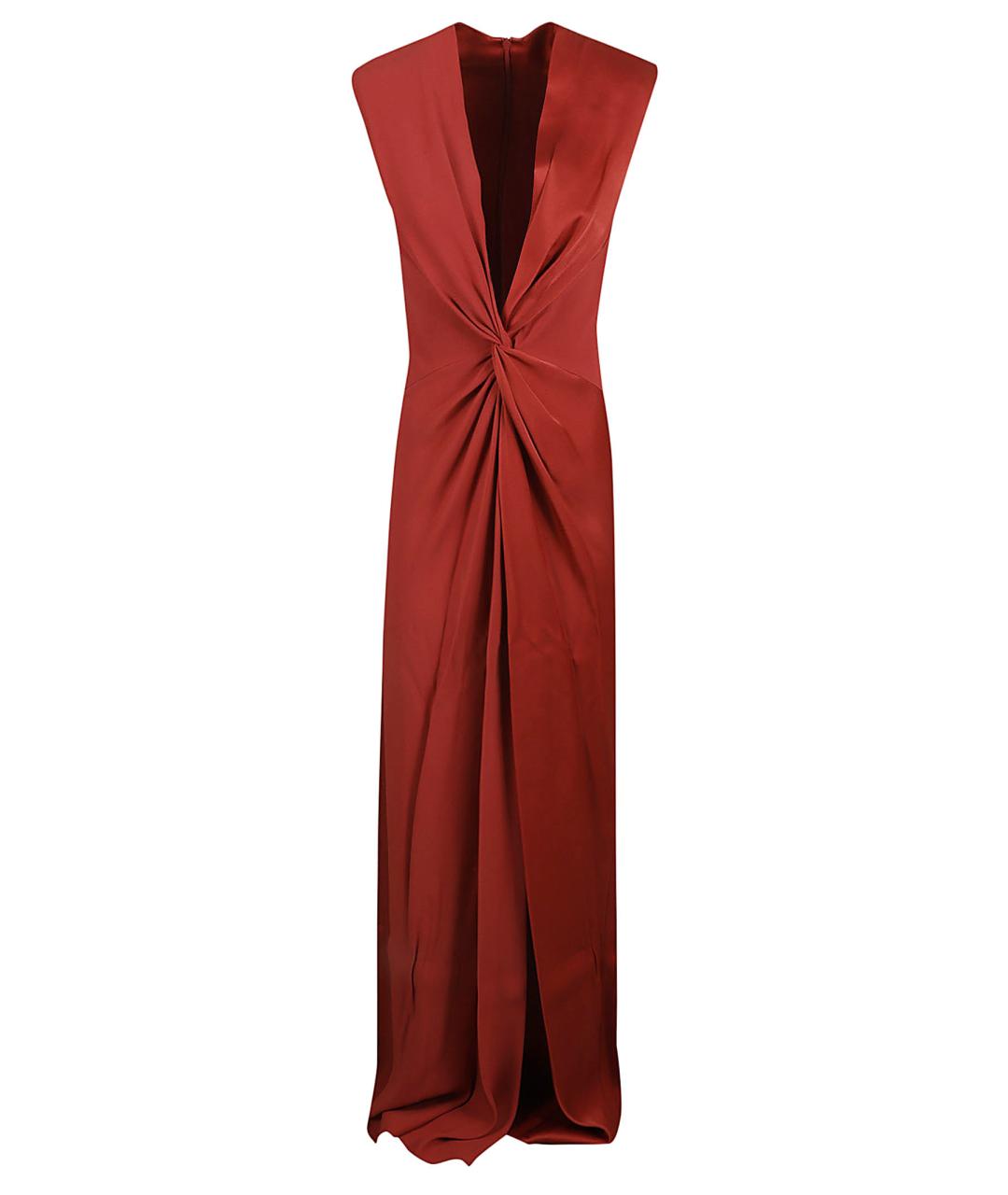 MAX MARA Красное ацетатное вечернее платье, фото 1