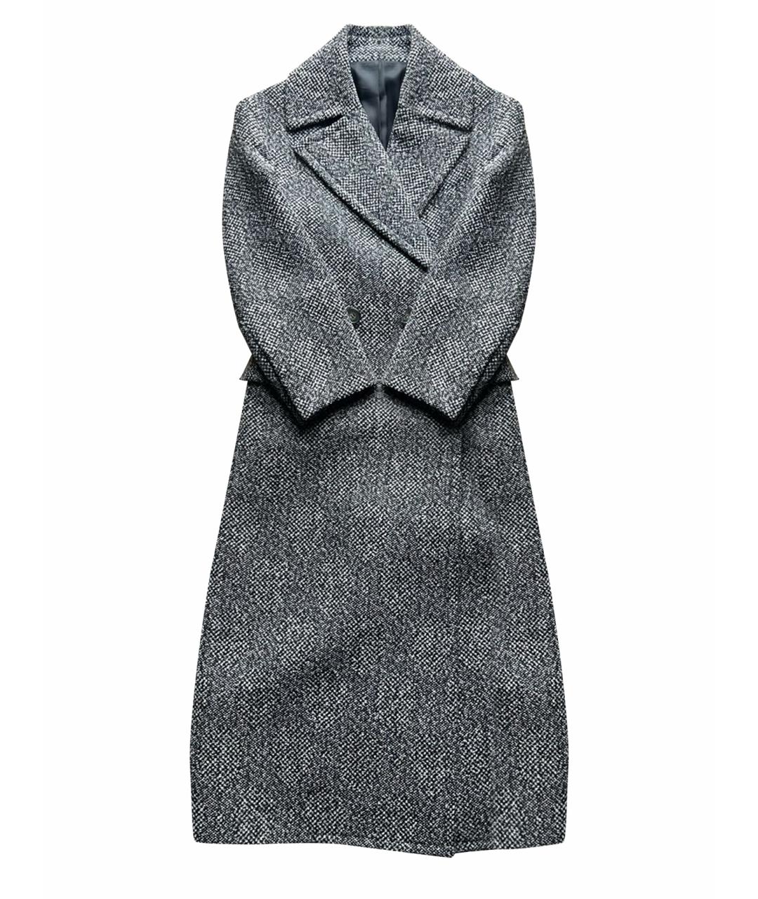 CELINE PRE-OWNED Антрацитовое шерстяное пальто, фото 1