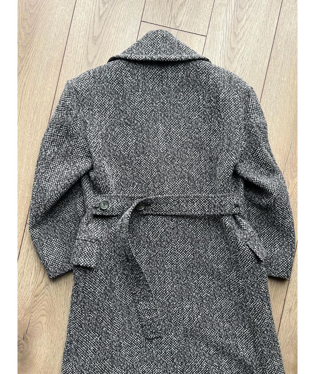 CELINE PRE-OWNED Антрацитовое шерстяное пальто, фото 2