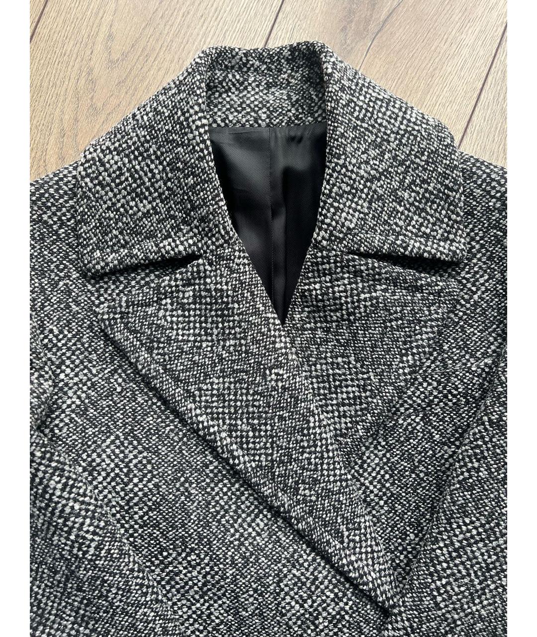 CELINE PRE-OWNED Антрацитовое шерстяное пальто, фото 3