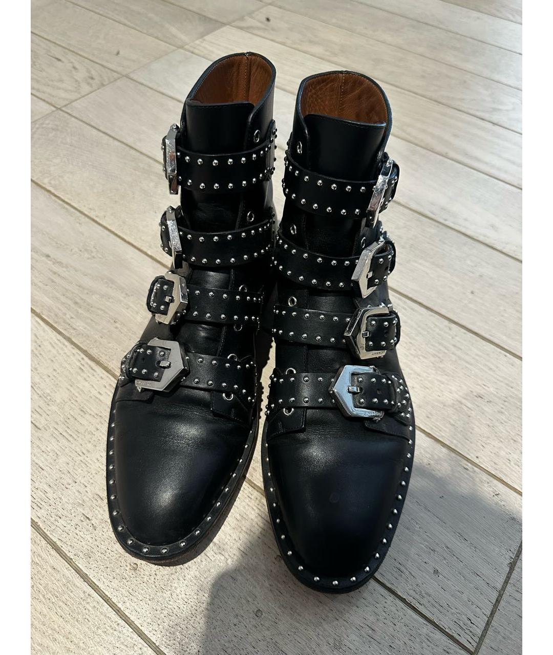 GIVENCHY Черные кожаные ботинки, фото 3