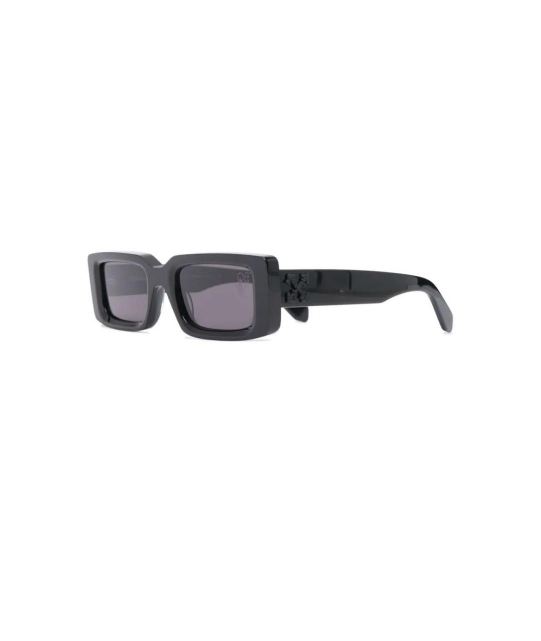 OFF-WHITE Черные пластиковые солнцезащитные очки, фото 9