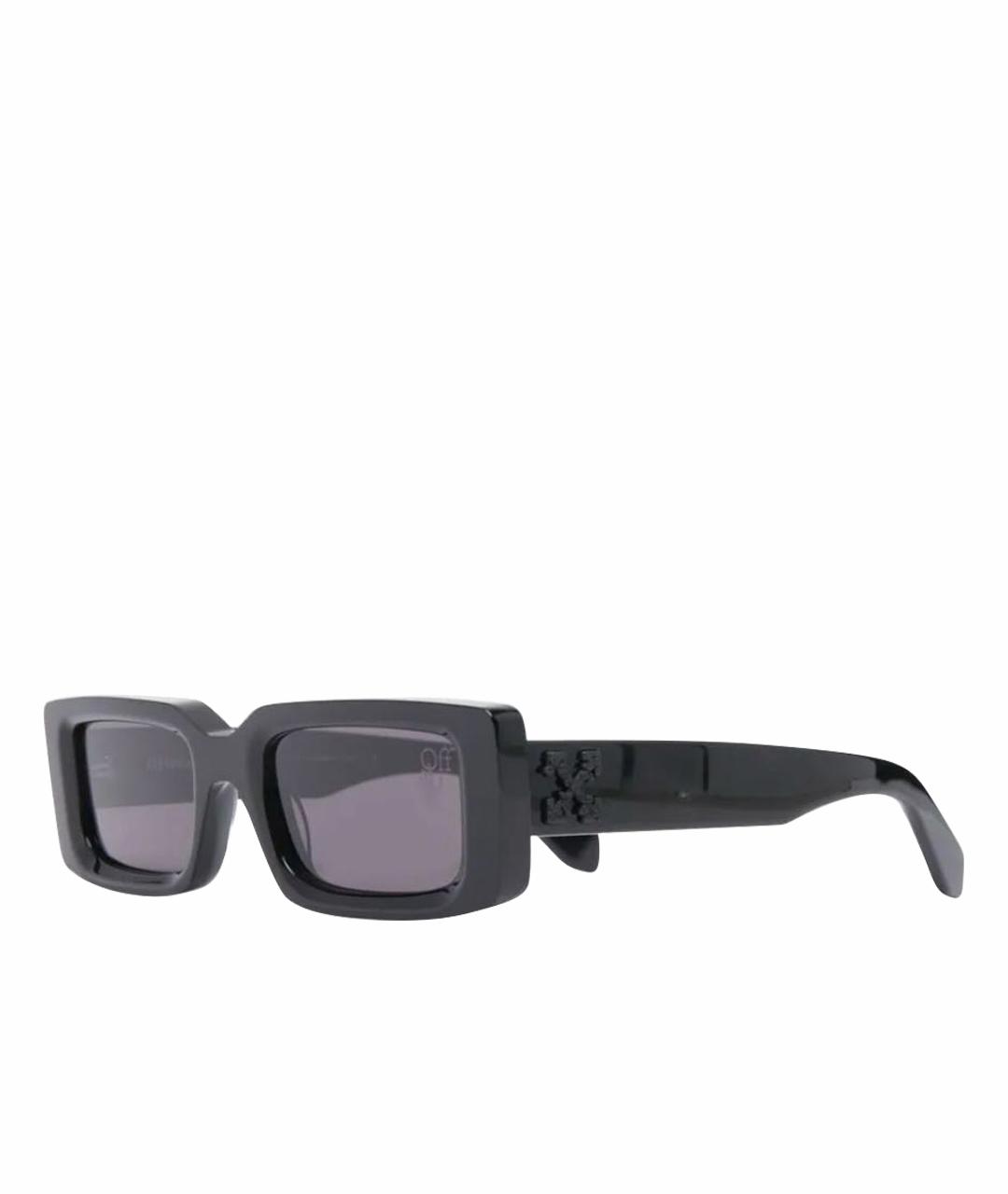 OFF-WHITE Черные пластиковые солнцезащитные очки, фото 1