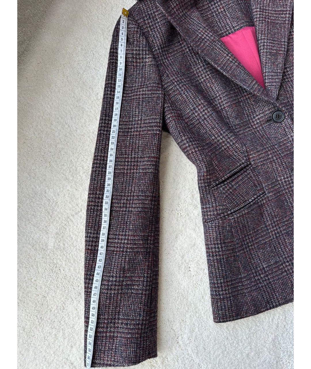 KITON Бордовый кашемировый костюм с юбками, фото 7