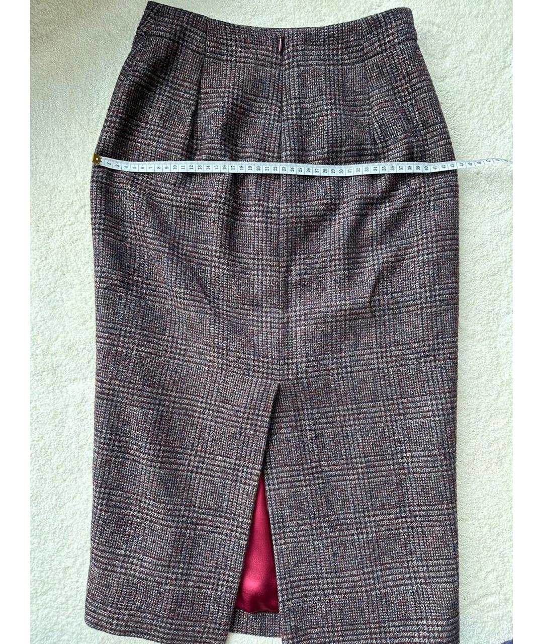 KITON Бордовый кашемировый костюм с юбками, фото 6