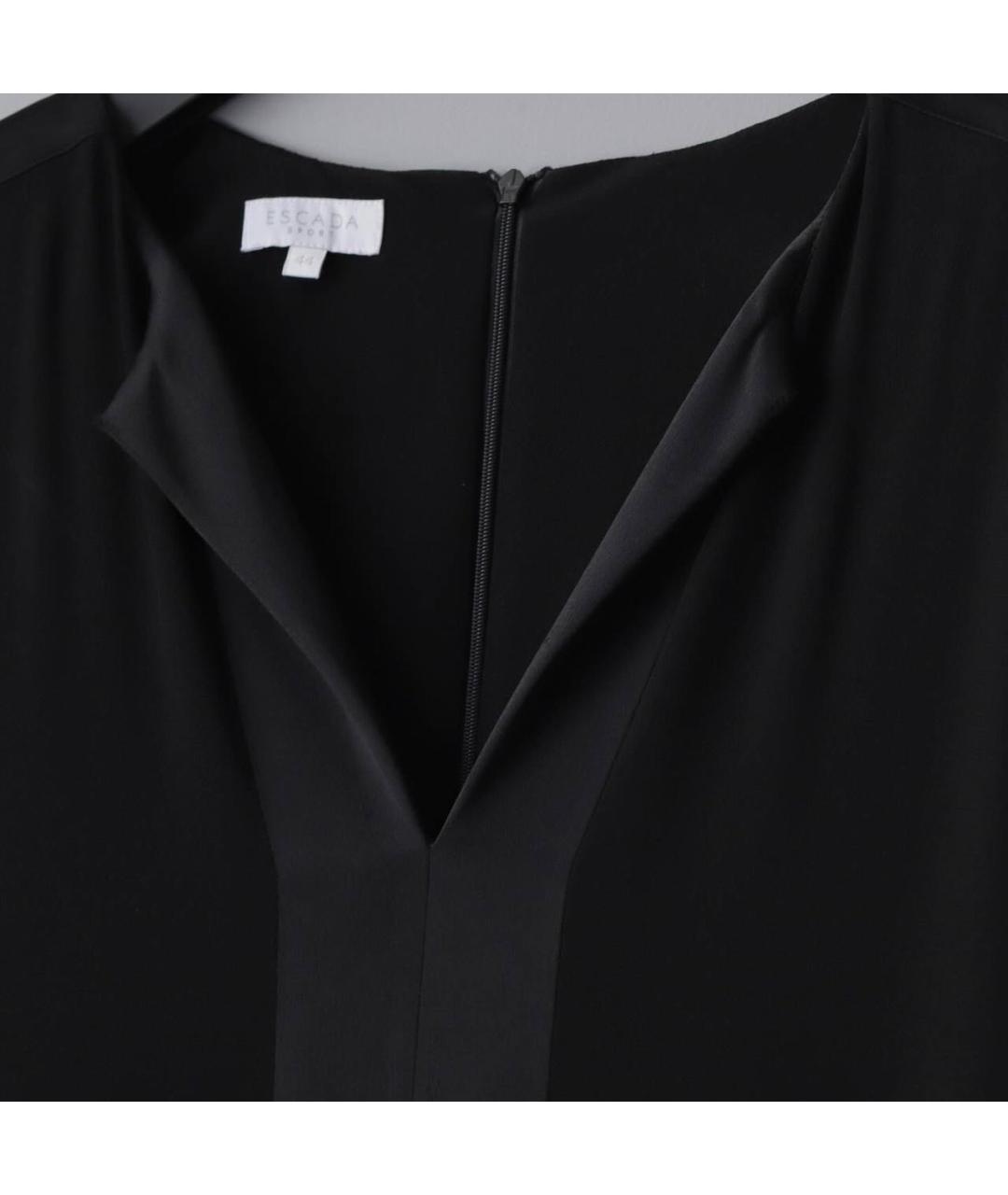 ESCADA Черное вискозное повседневное платье, фото 3