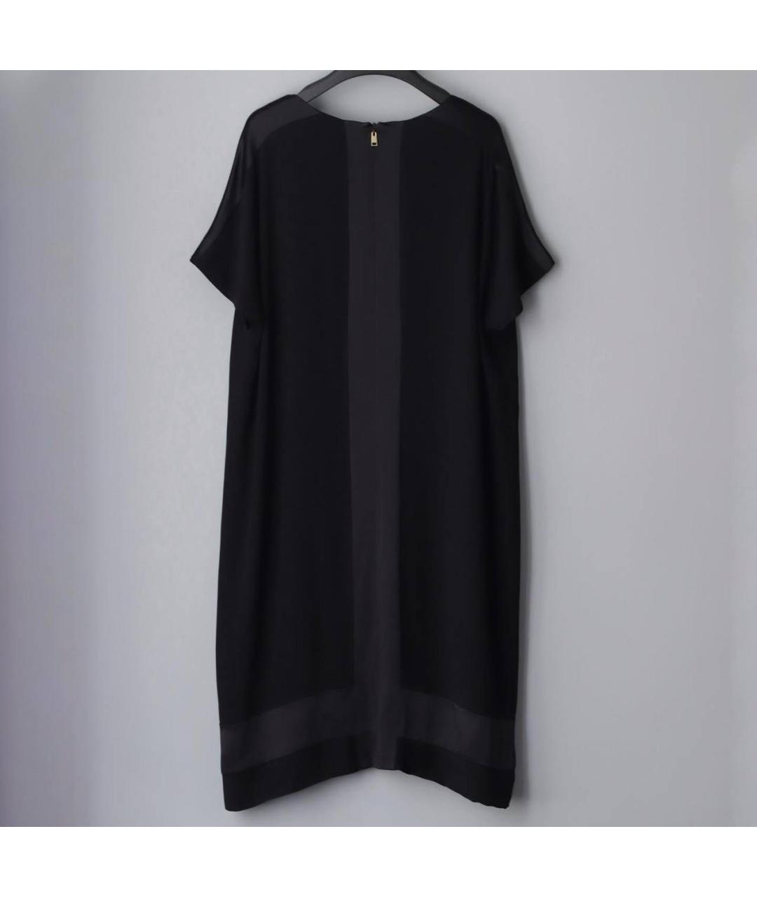 ESCADA Черное вискозное повседневное платье, фото 2