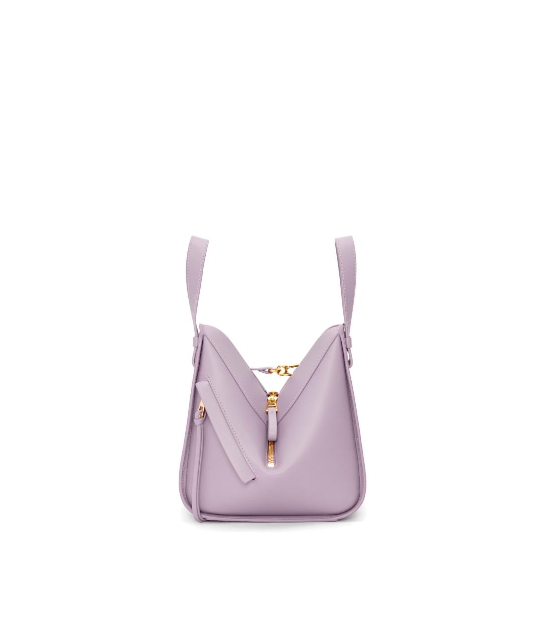 LOEWE Фиолетовая кожаная сумка с короткими ручками, фото 3